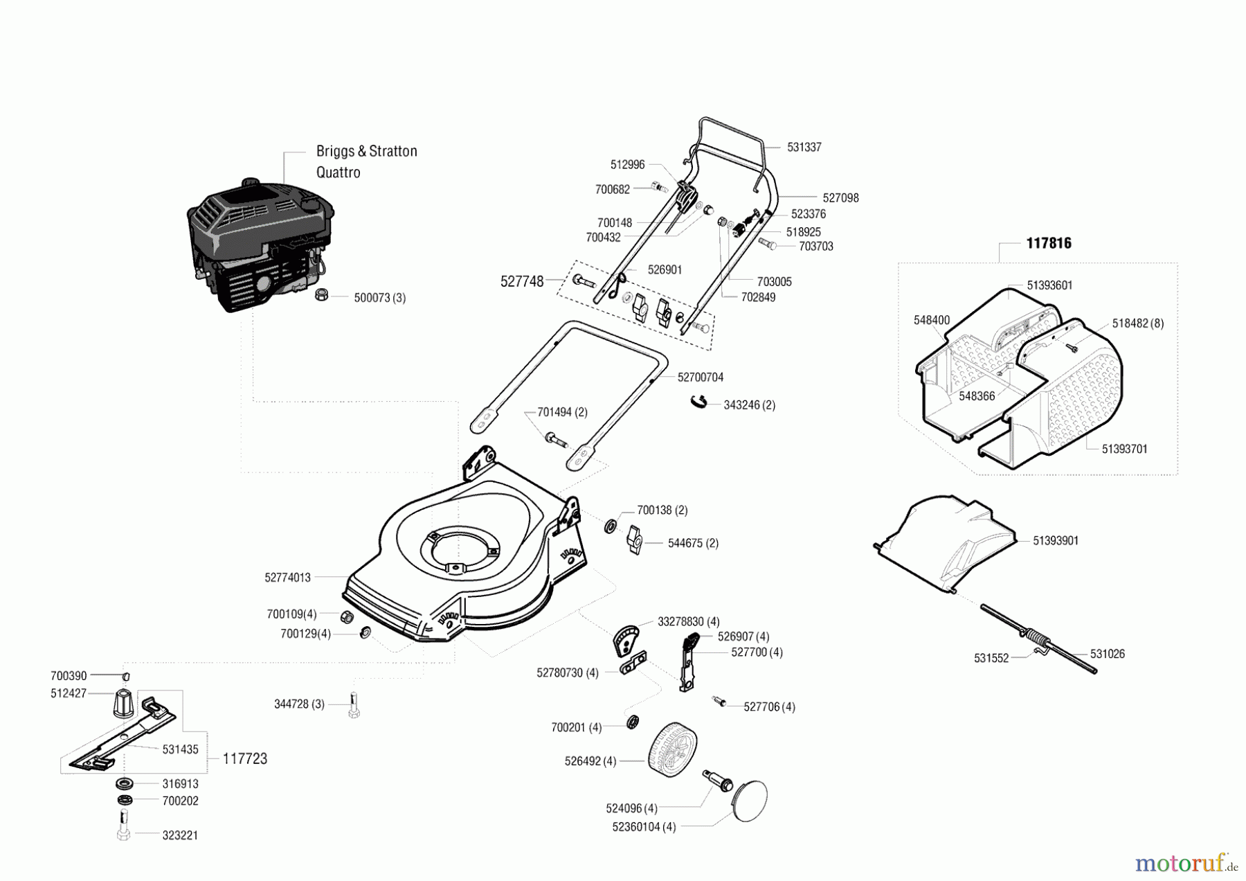 Gardol Gartentechnik Benzinrasenmäher 4240 B 01/2000 - 02/2000 Seite 1