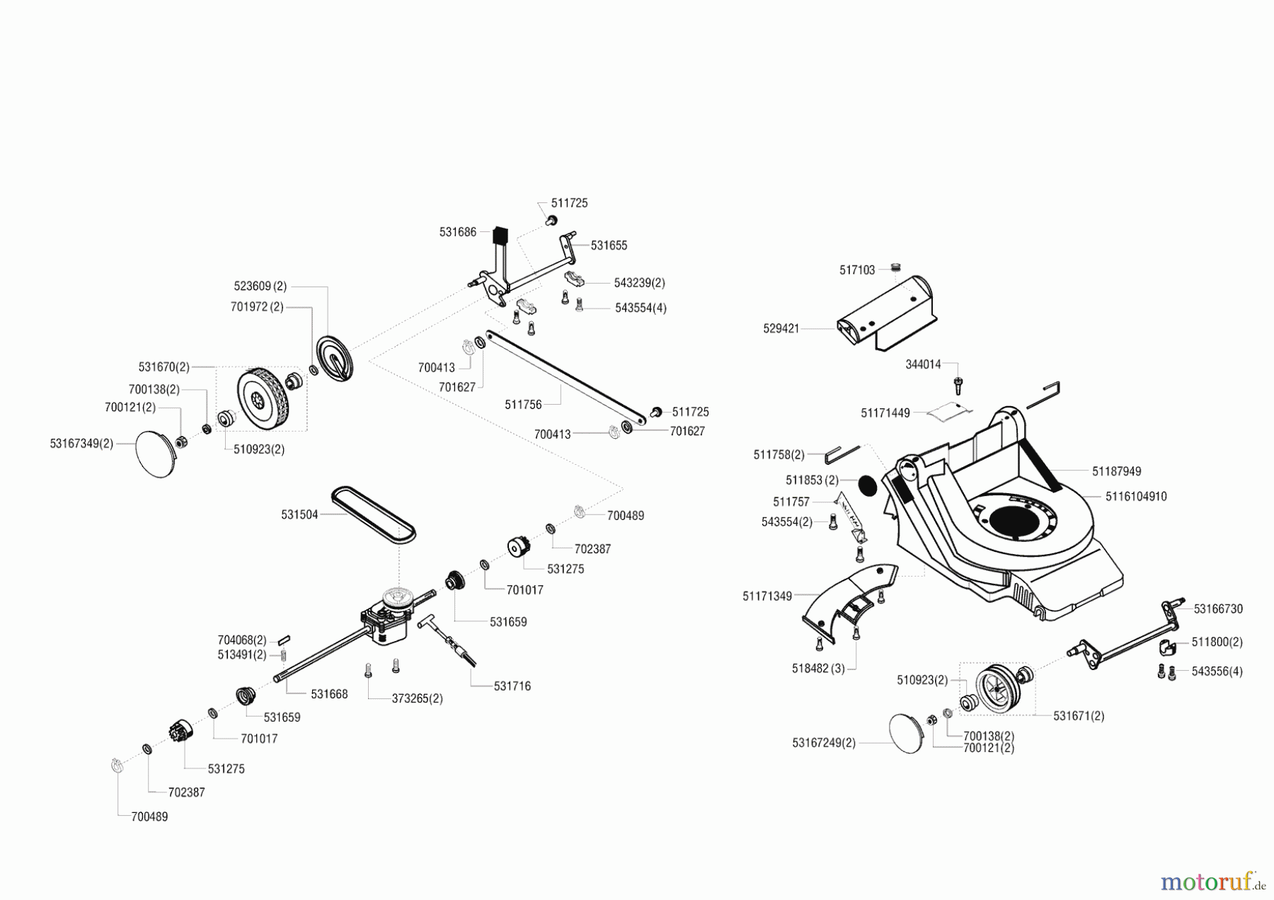 Fleurelle Gartentechnik Benzinrasenmäher BAE 471 01/2000 - 11/2000 Seite 1