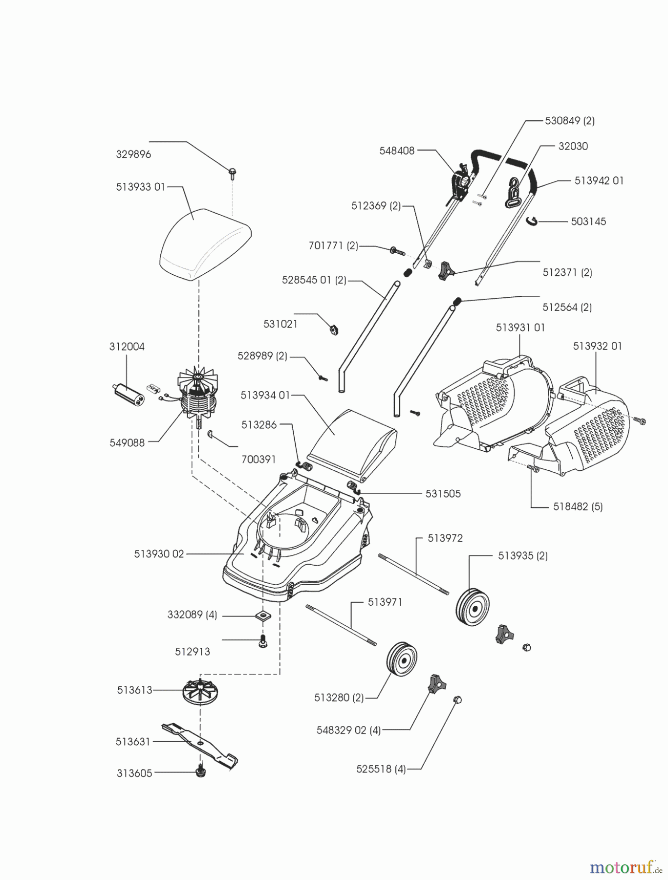 AL-KO Gartentechnik Elektrorasenmäher FG 38 E ab 01/2000 Seite 1
