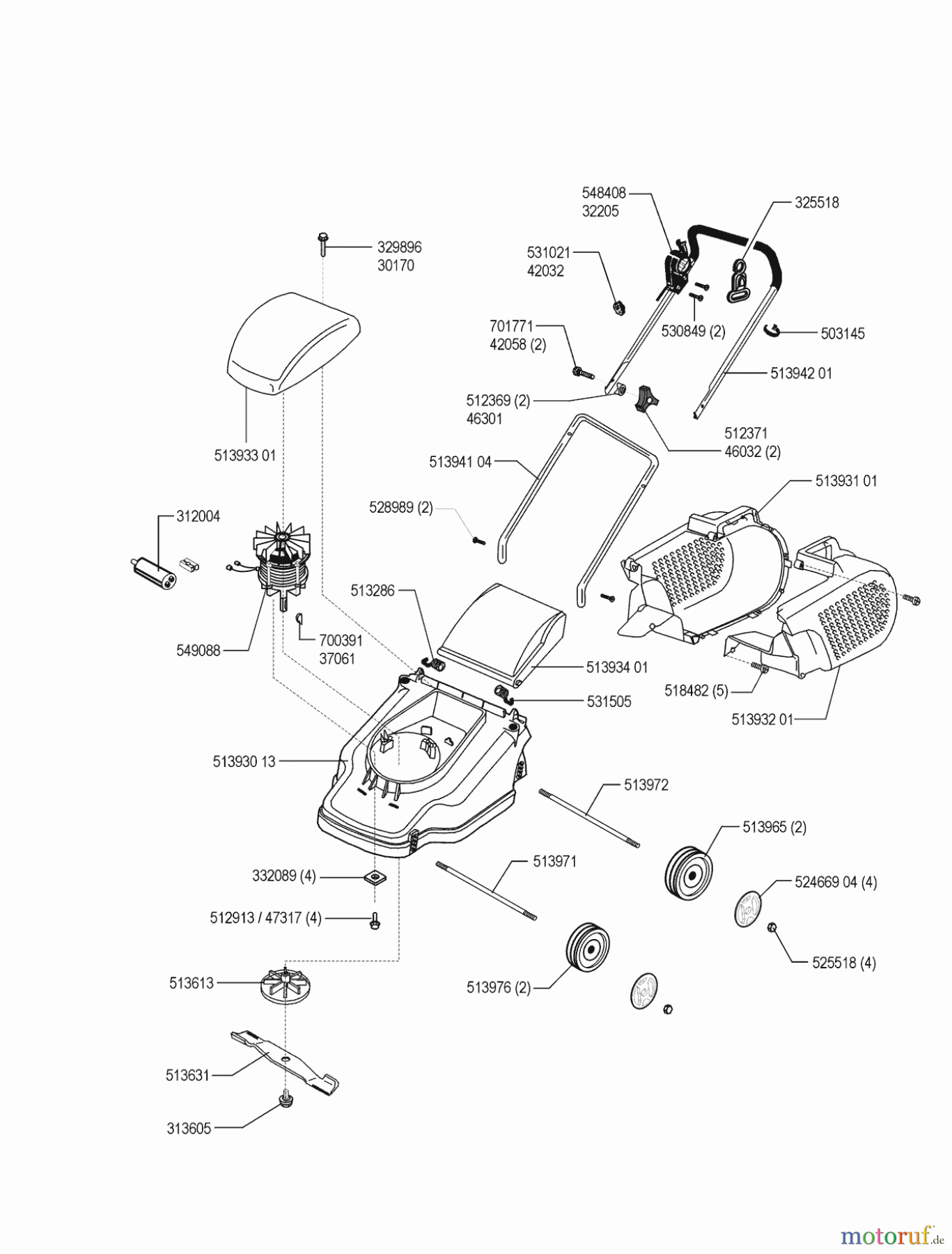  Gardol Gartentechnik Elektrorasenmäher 3813 E ab 02/2000 Seite 1
