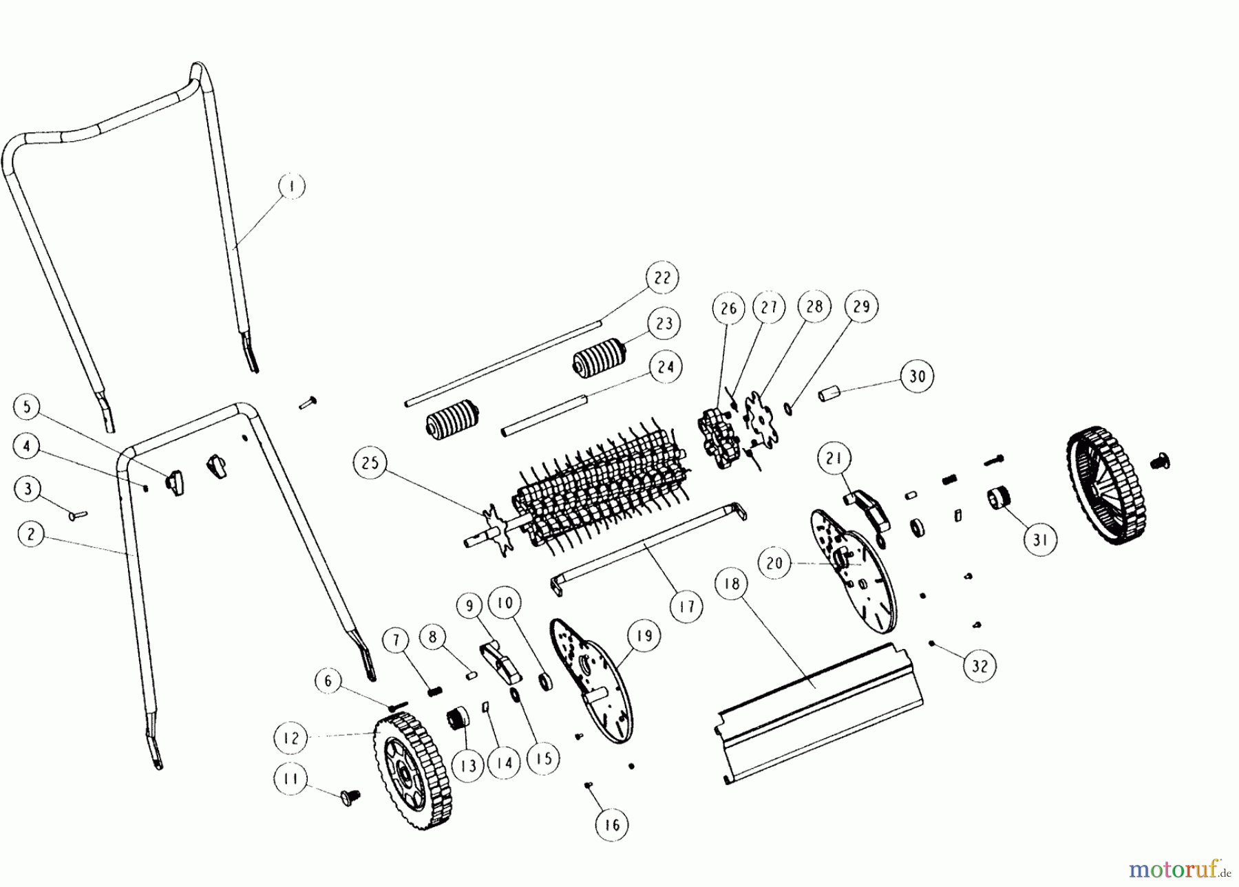 AL-KO Gartentechnik Rasenlüfter 320 RL 04/2000 Seite 1