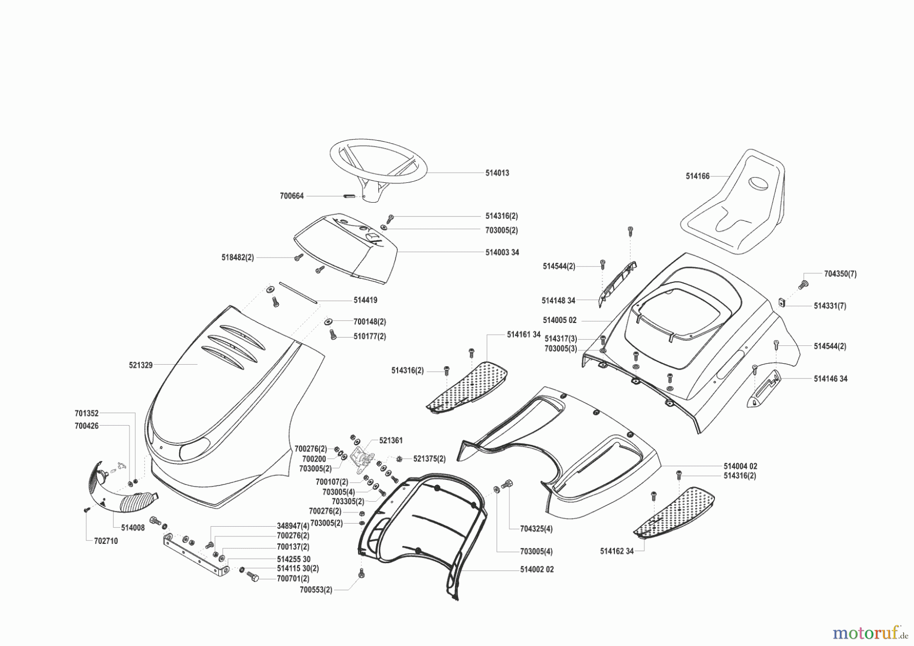  Concord Gartentechnik Rasentraktor T 12-75 ab 10/2000 Seite 1