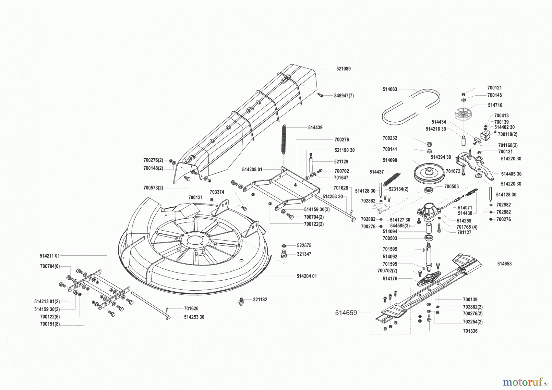 Concord Gartentechnik Rasentraktor T14-85 HD 10/2000 - 08/2001 Seite 5