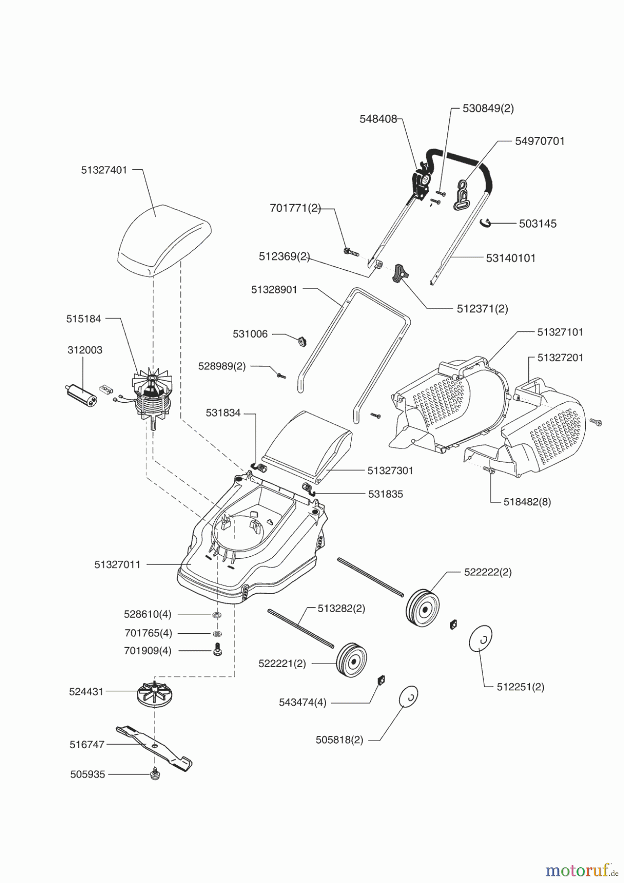 Garden Trend Gartentechnik Elektrorasenmäher MD 32 E Seite 1