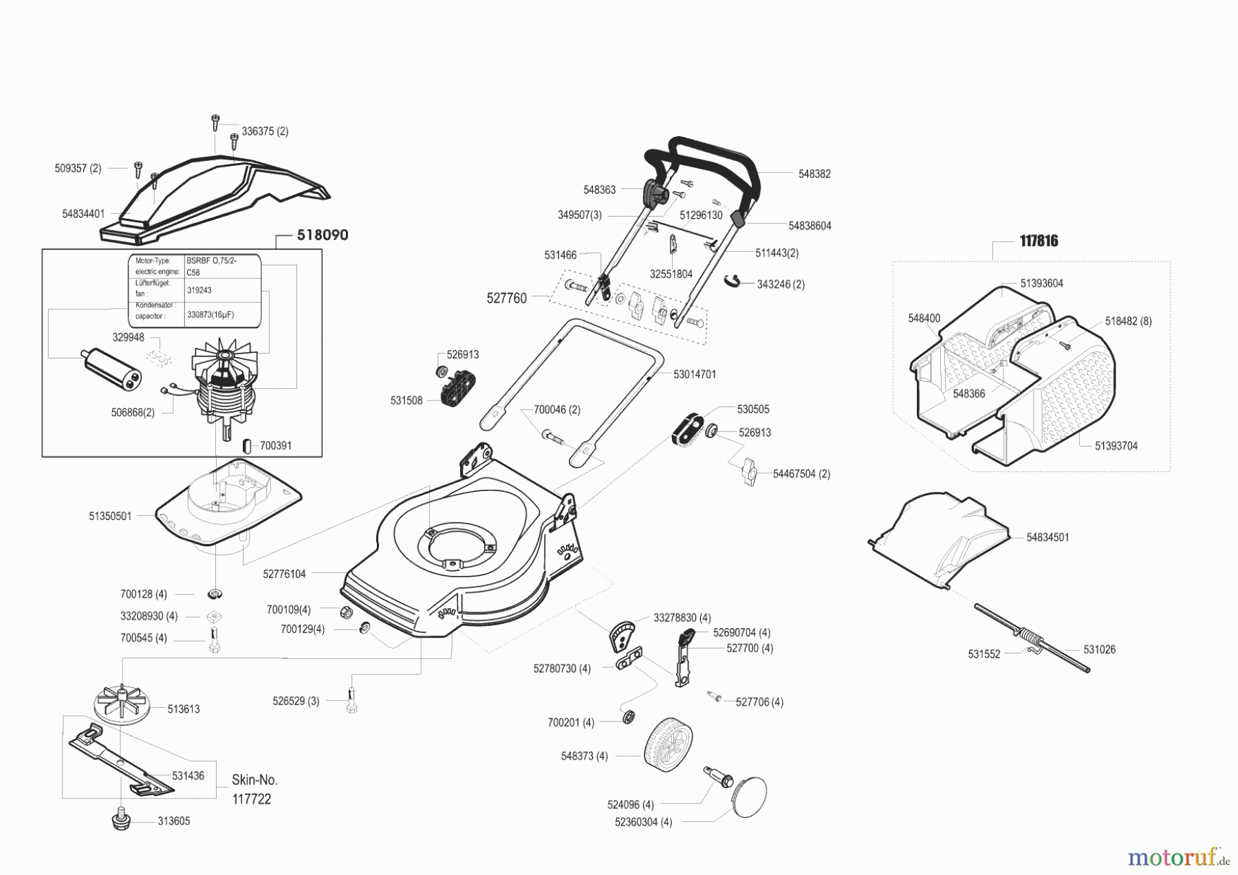 AL-KO Gartentechnik Elektrorasenmäher Comfort 47 E 11/2000 - 02/2002 Seite 1