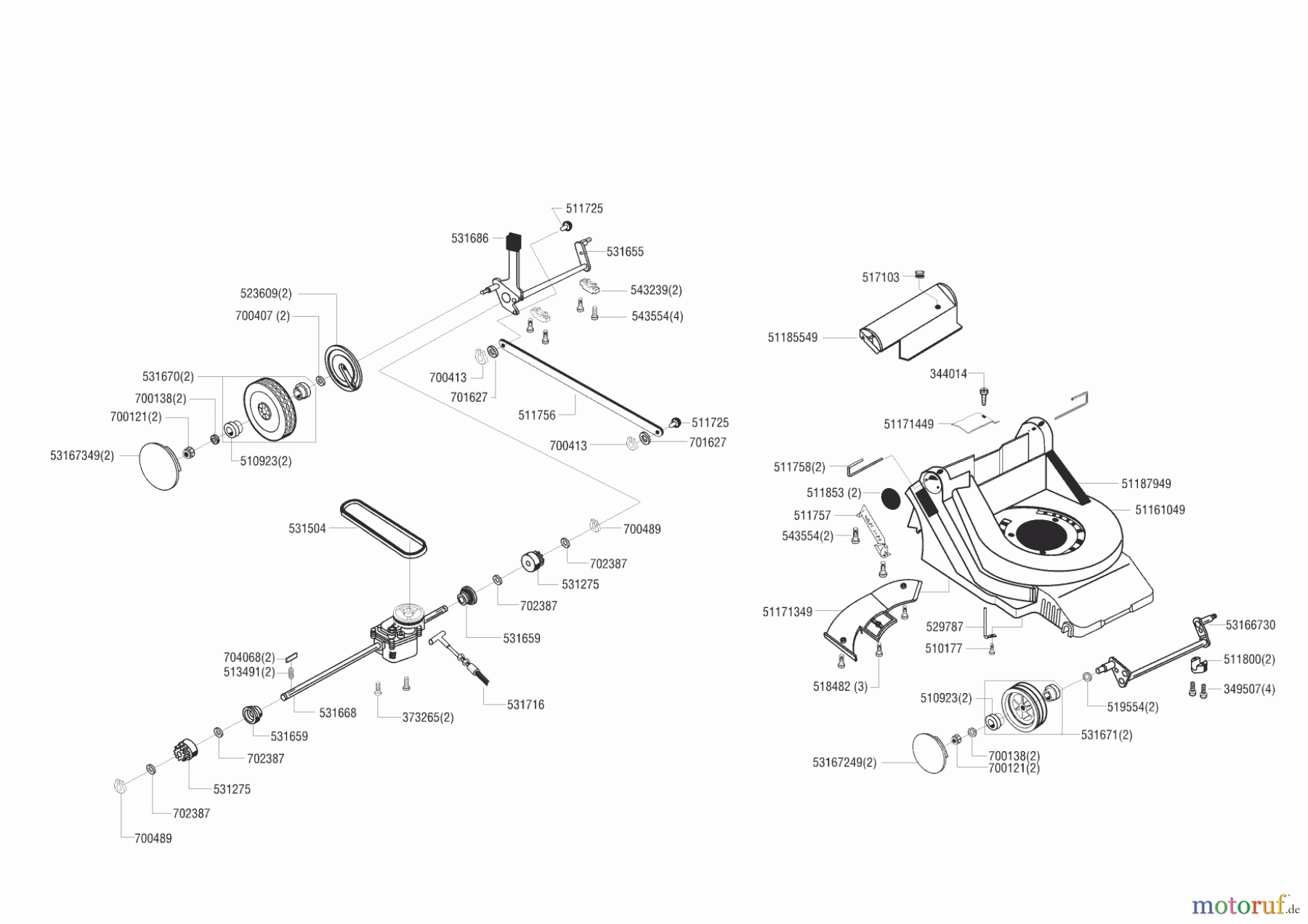 Fleurelle Gartentechnik Benzinrasenmäher BA 471 11/2000 - 11/2001 Seite 1