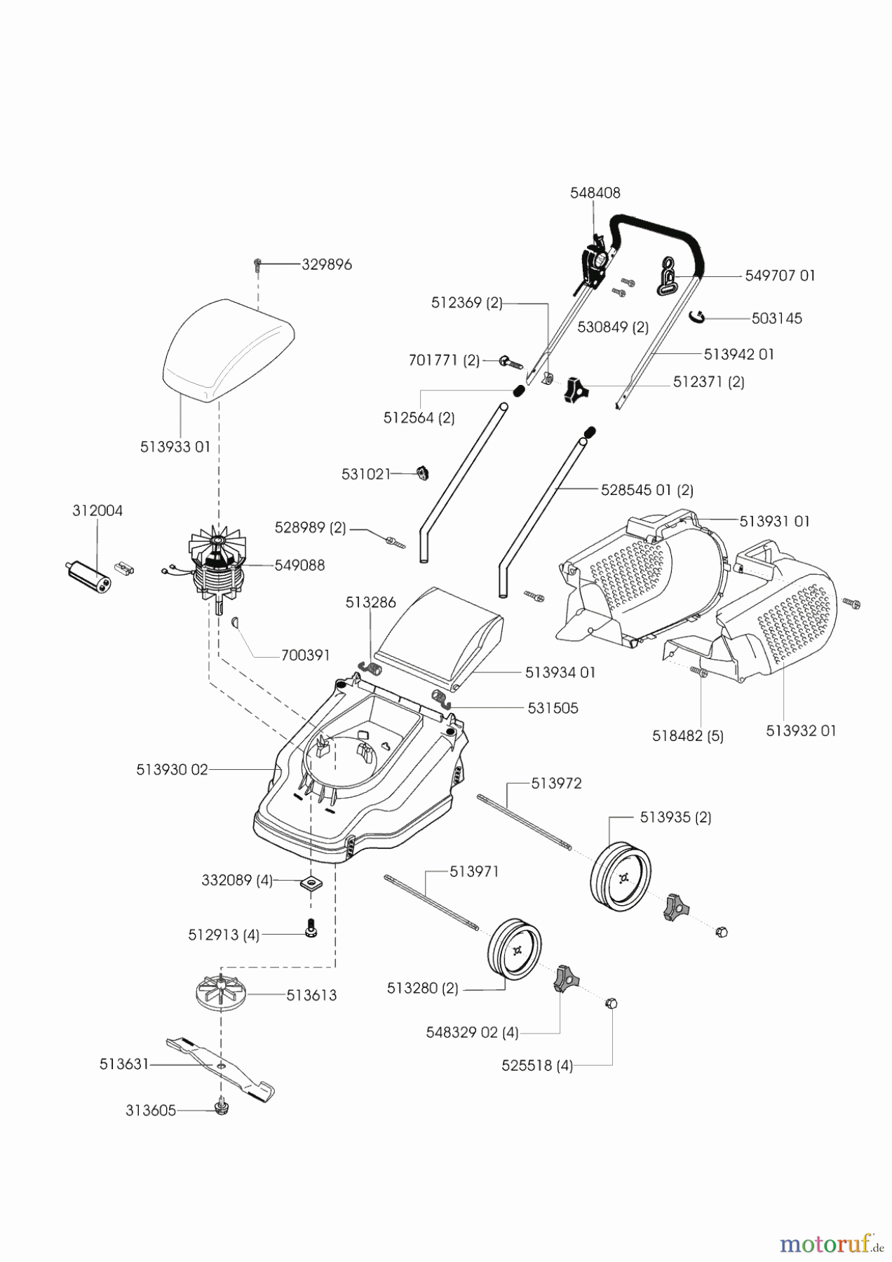Uniropa Gartentechnik Elektrorasenmäher 38 E ab 11/2000 Seite 1
