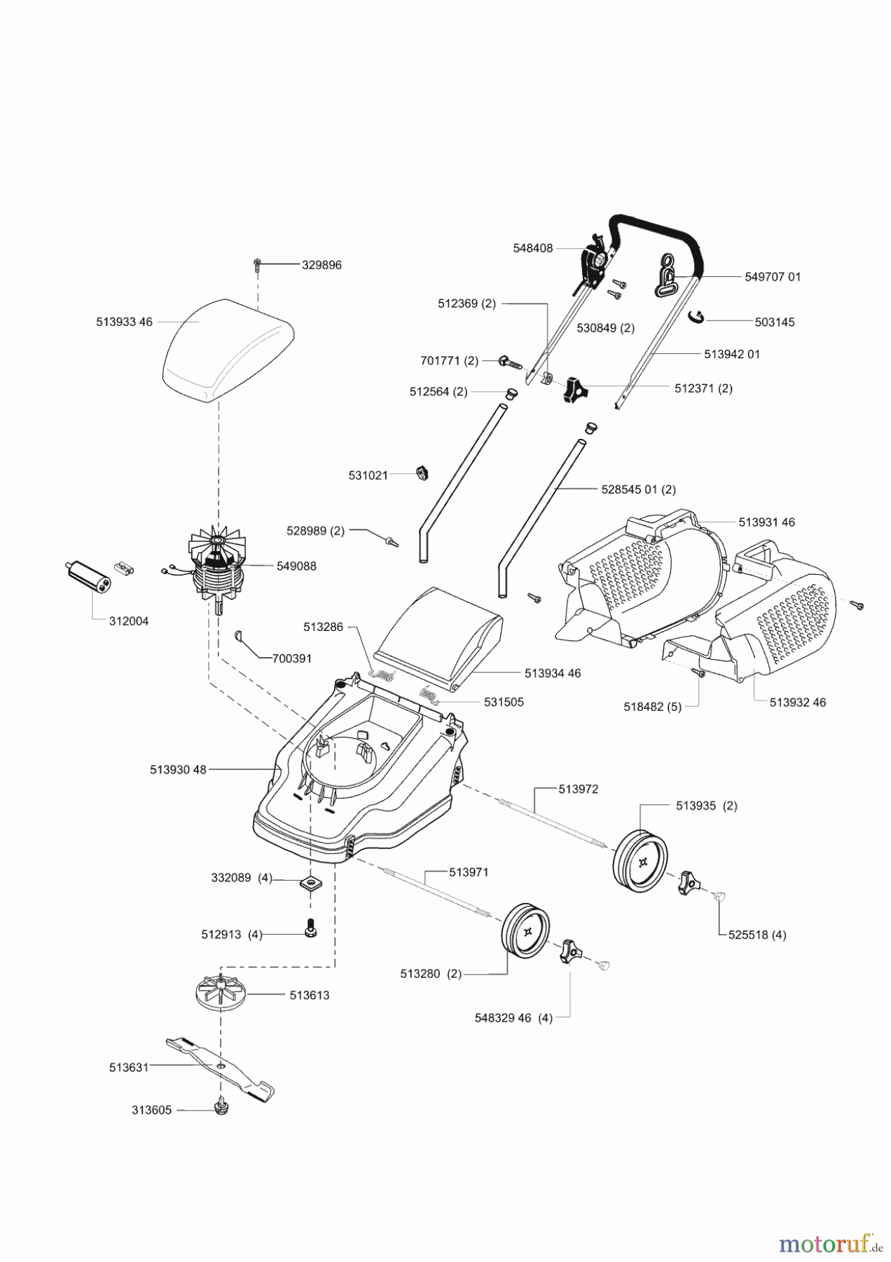 Budget Gartentechnik Elektrorasenmäher BEM 1301 ab 11/2000 Seite 1