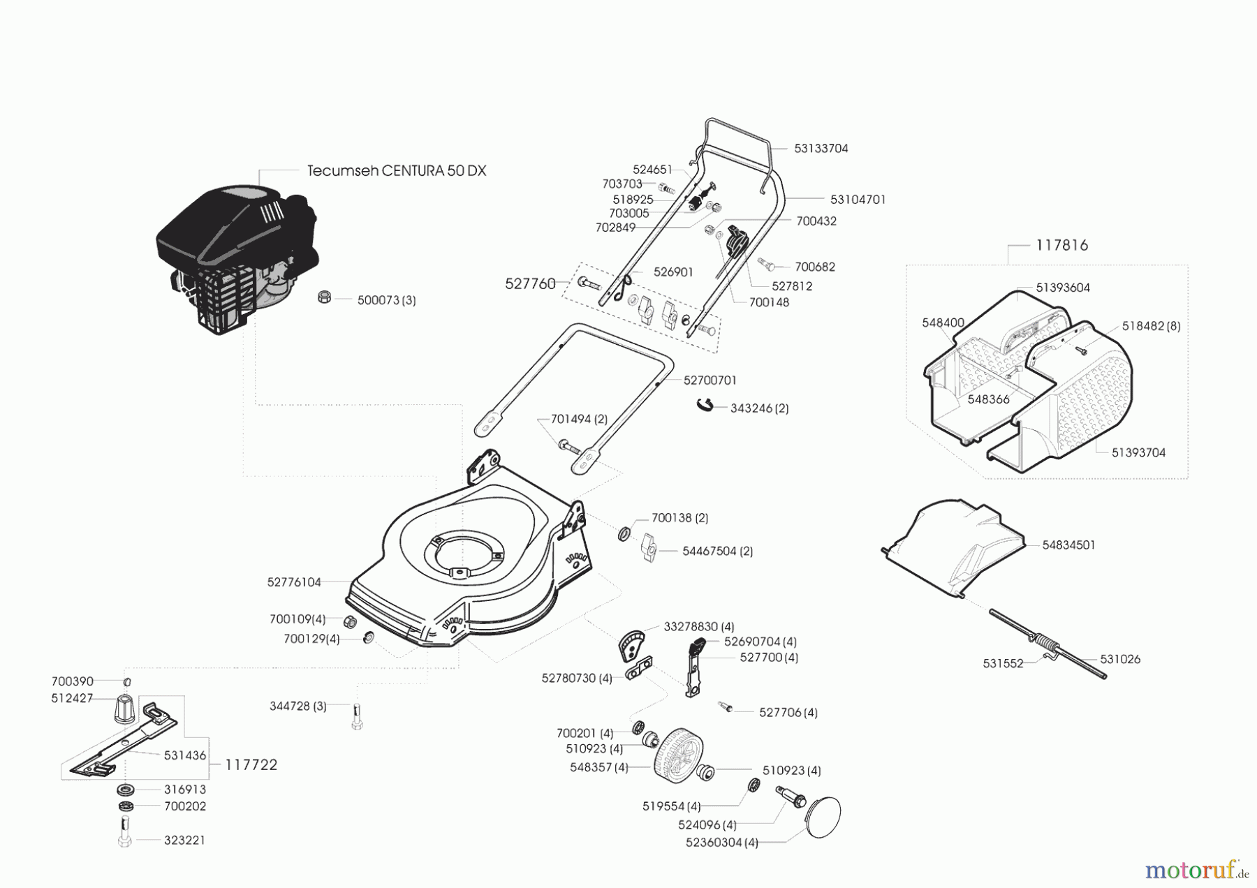 AL-KO Gartentechnik Benzinrasenmäher Comfort 47 B 01/2001 - 11/2001 Seite 1