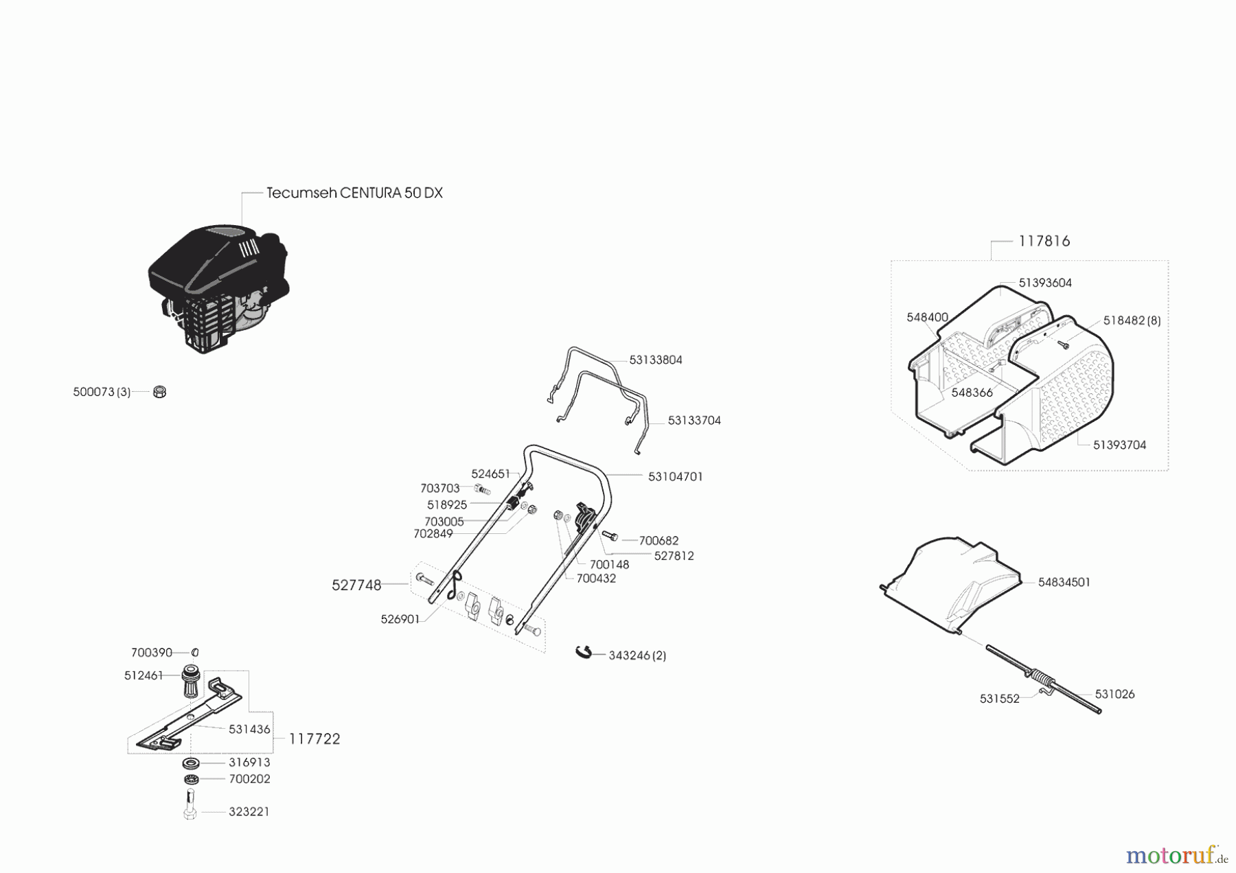 AL-KO Gartentechnik Benzinrasenmäher Comfort 47 BR ZV 01/2001 - 10/2001 Seite 1