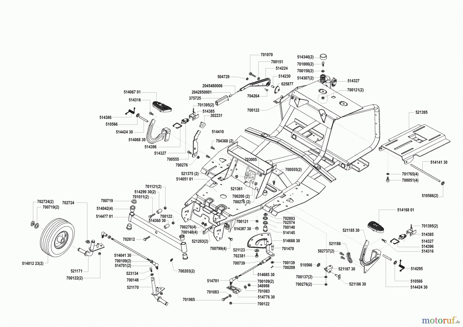 GHD Gartentechnik Rasentraktor T 10 ab 01/2001 Seite 2