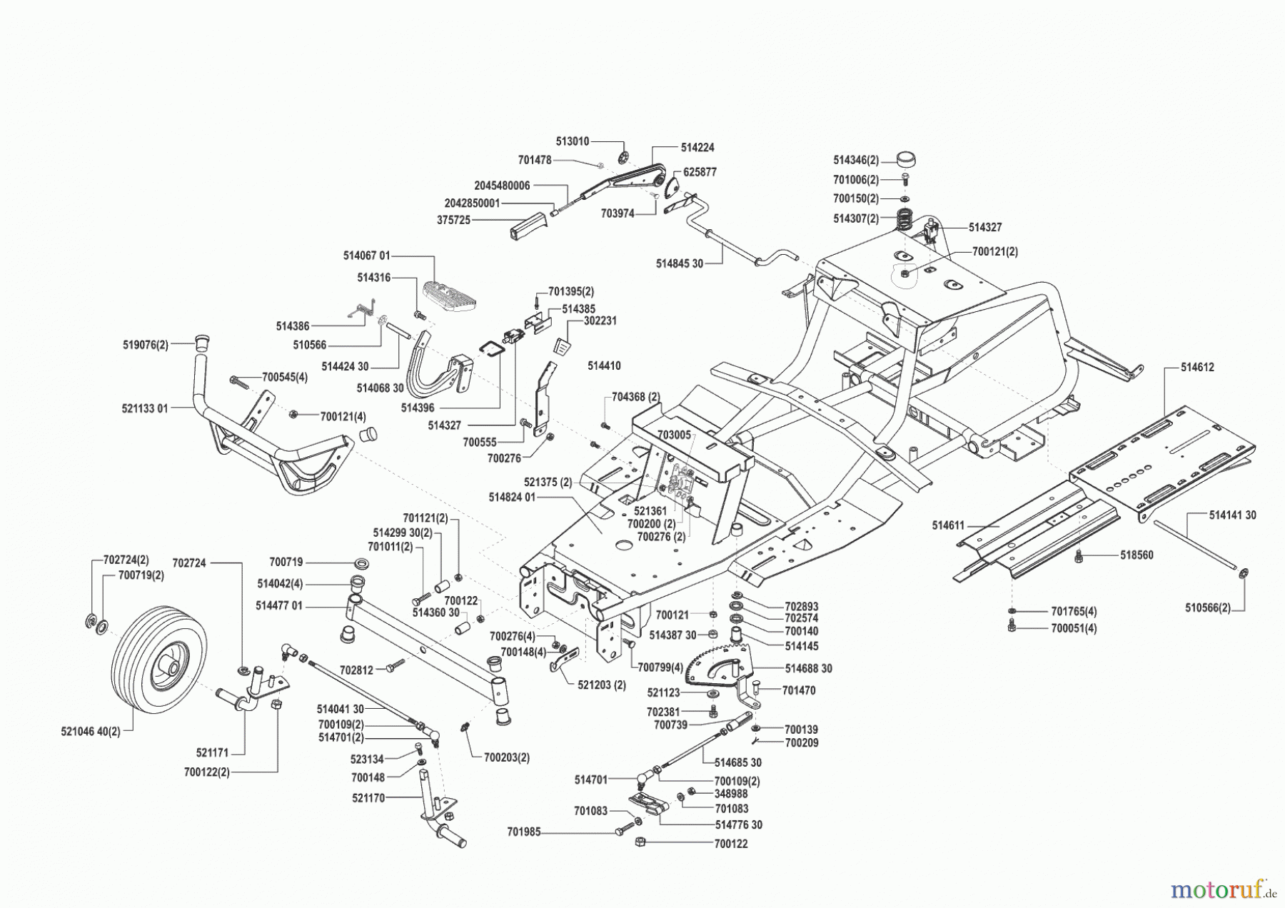 Concord Gartentechnik Rasentraktor T17-102 HD 02/2001 - 08/2001 Seite 2