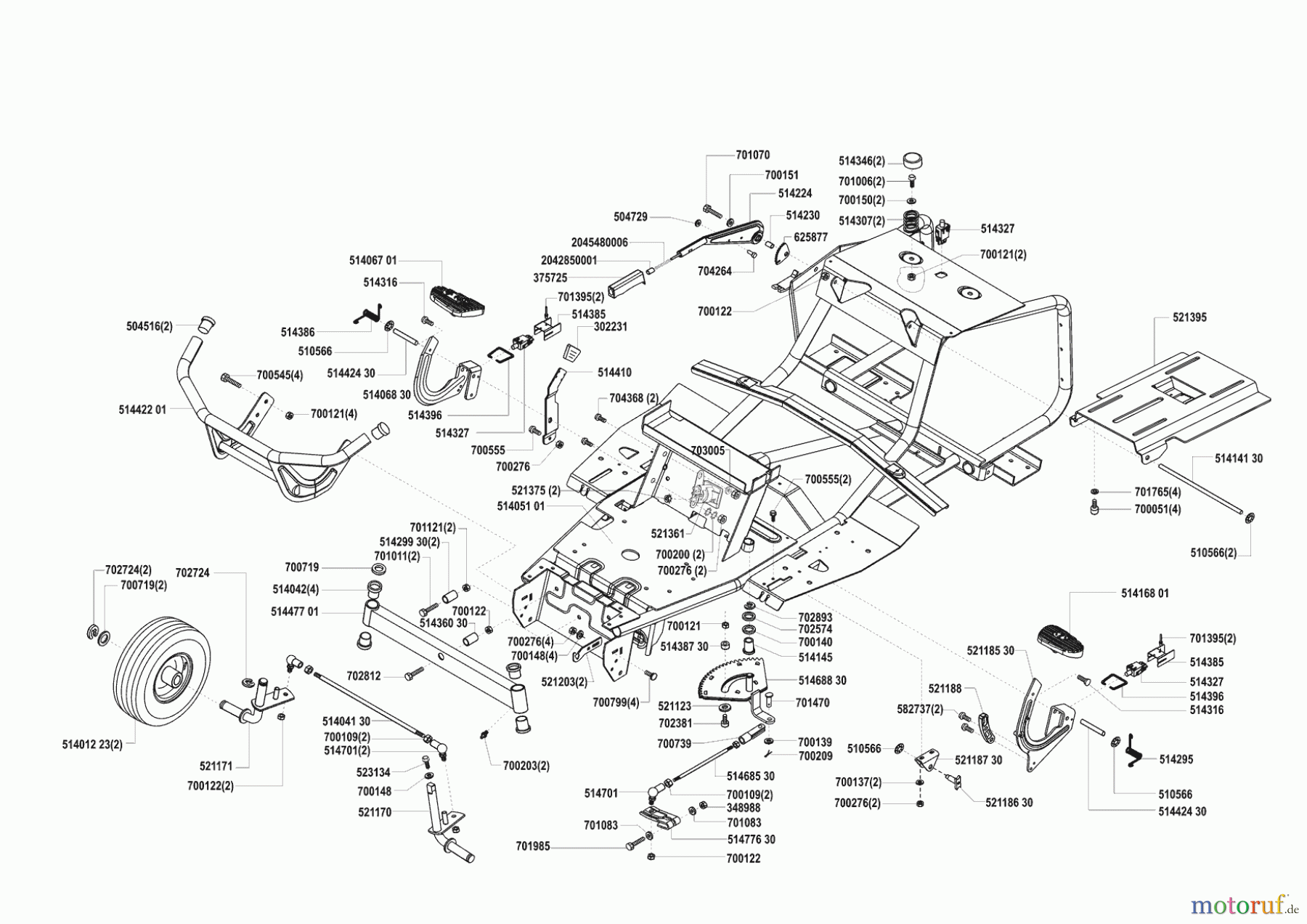 AL-KO Gartentechnik Rasentraktor T-800 SA 02/2001 - 02/2002 Seite 2