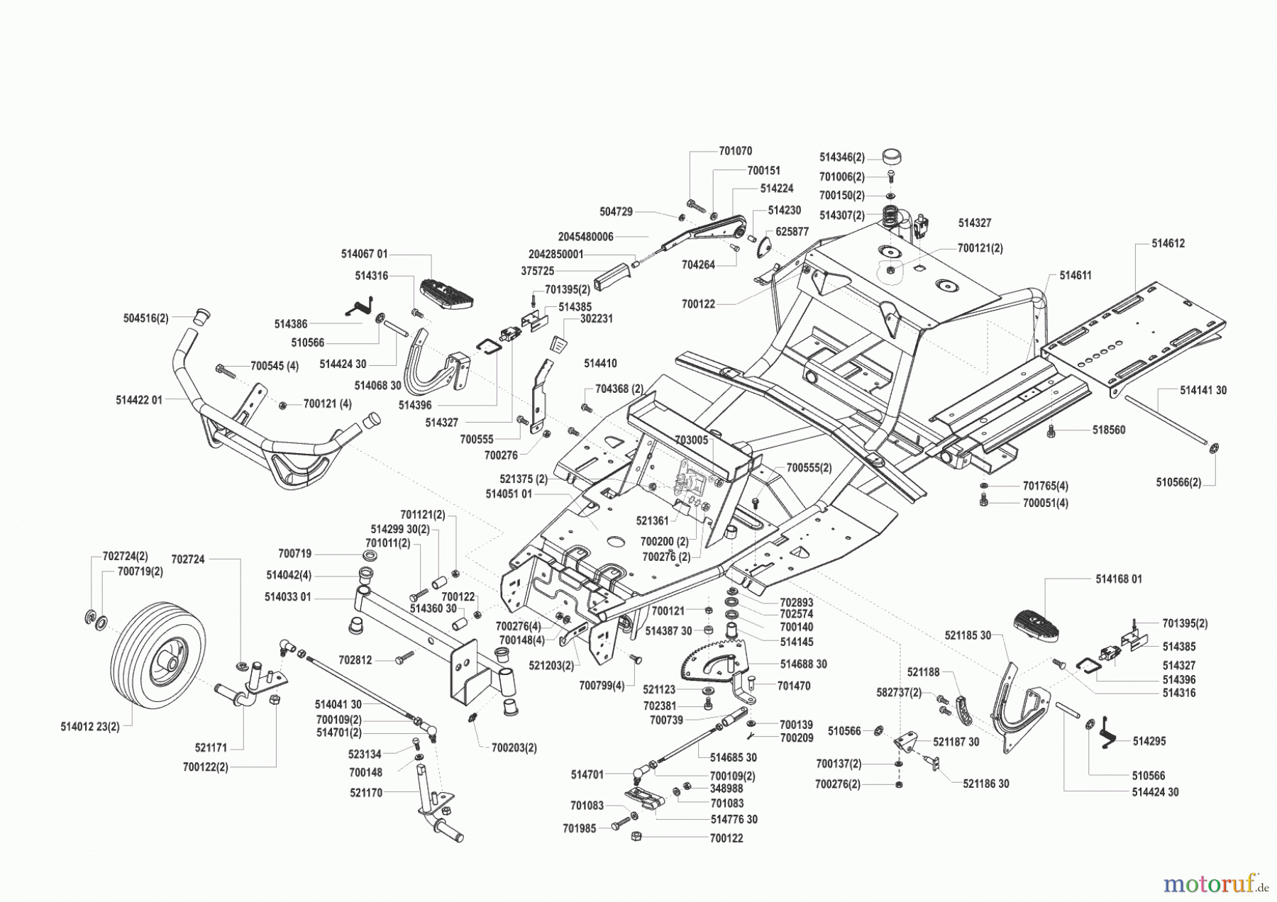 AL-KO Gartentechnik Rasentraktor T13-85 HD LUX HVC 02/2001 - 10/2004 Seite 2