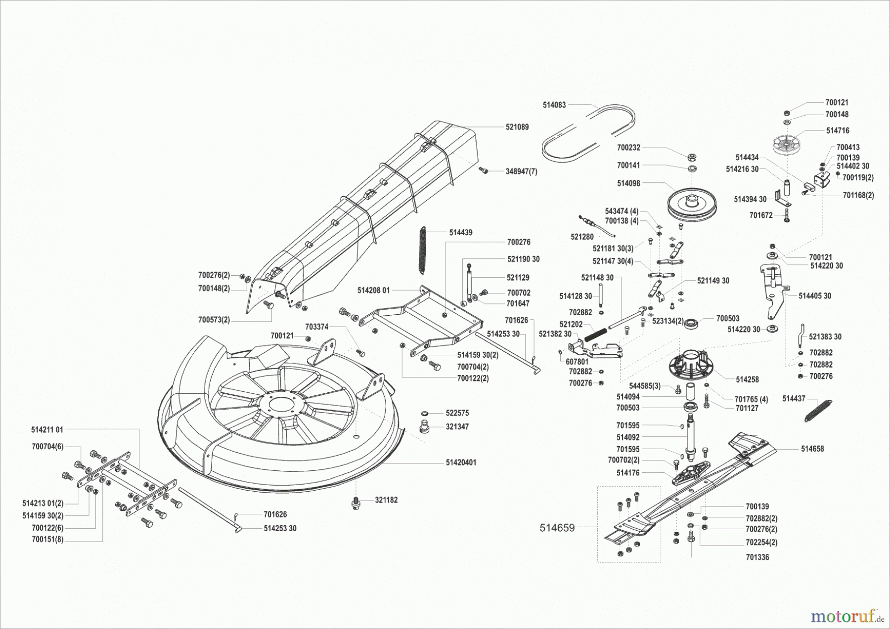 AL-KO Gartentechnik Rasentraktor T13-85 HD LUX HVC 02/2001 - 10/2004 Seite 5