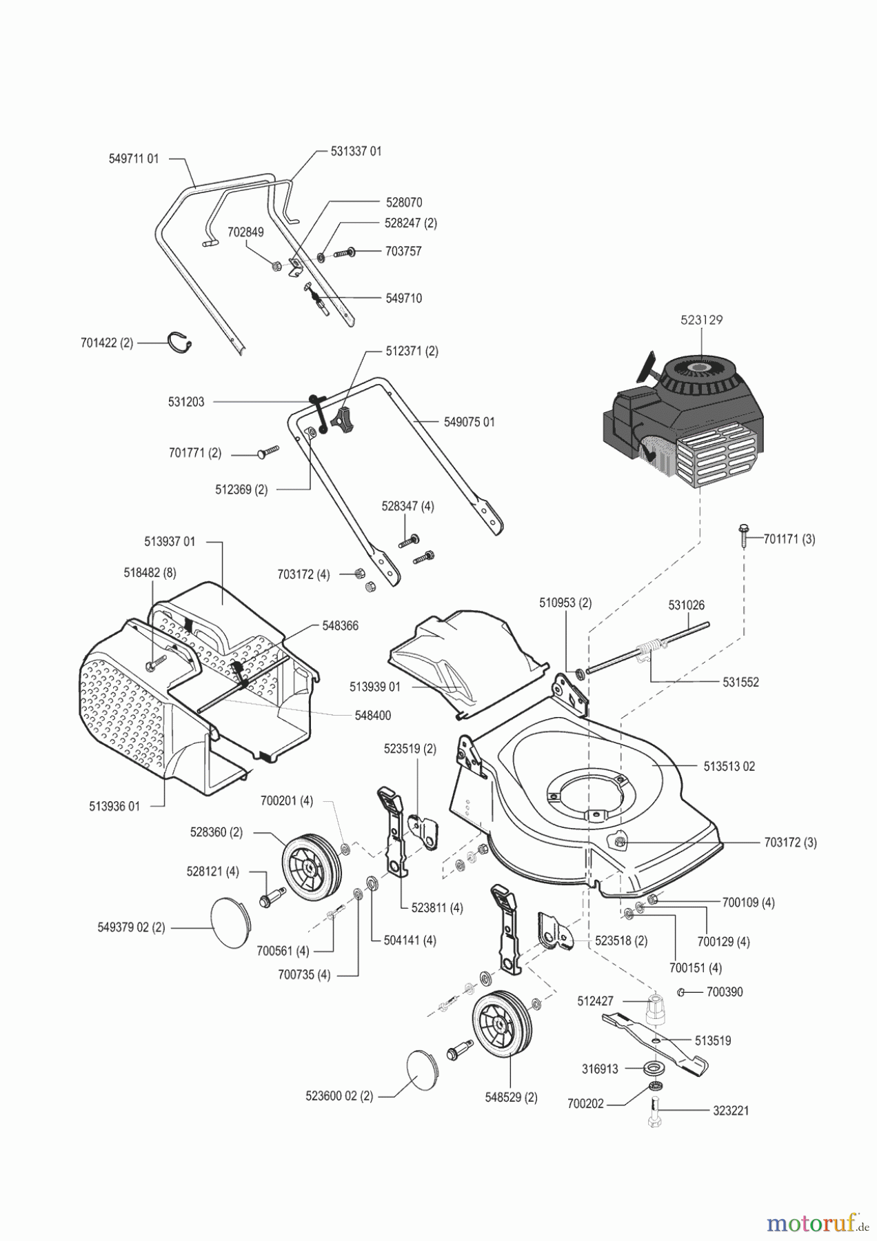  AL-KO Gartentechnik Benzinrasenmäher CLASSIC 40 B 02/2001 - 09/2001 Seite 1