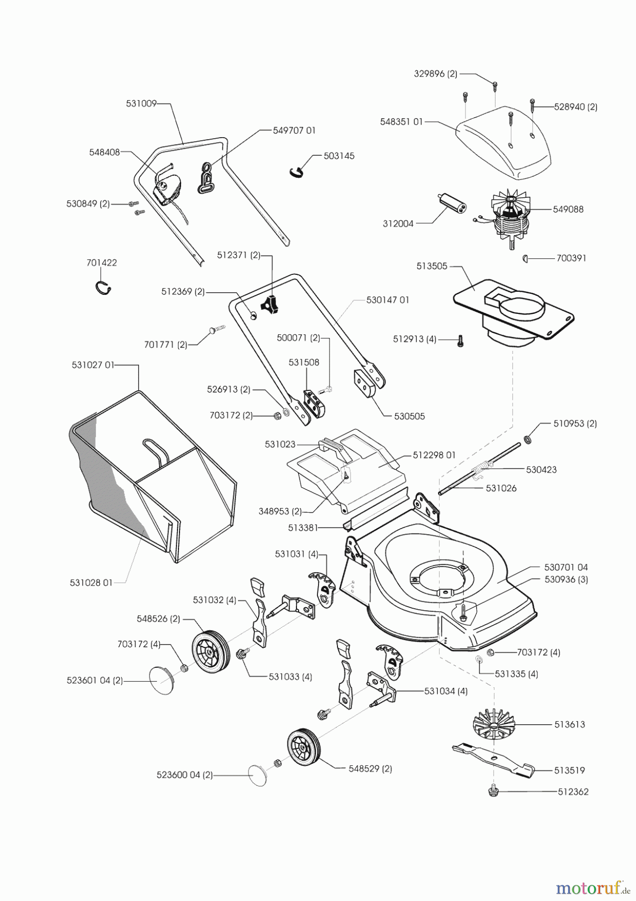 AL-KO Gartentechnik Elektrorasenmäher 40 E ab 02/2001 Seite 1