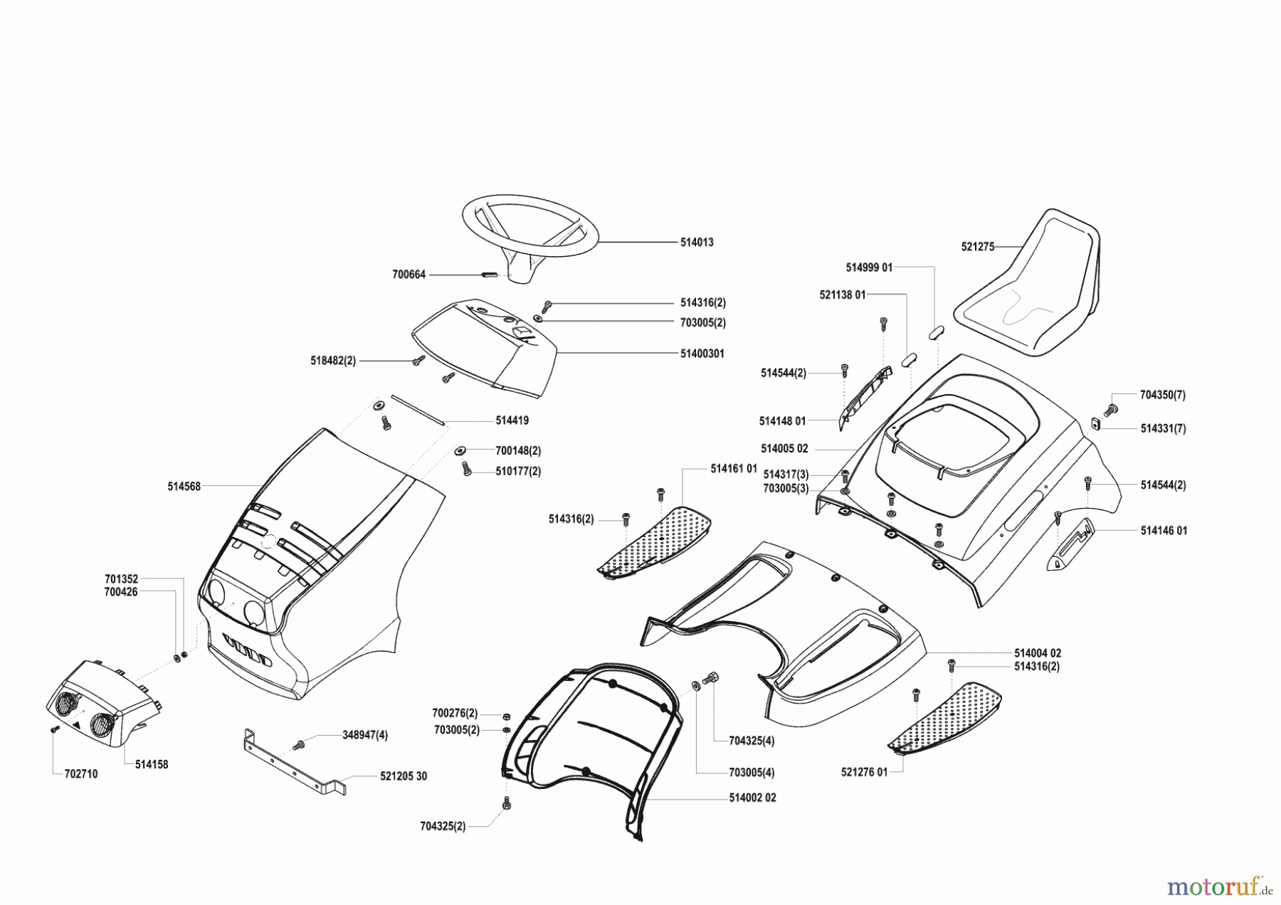 AL-KO Gartentechnik Rasentraktor RT 13-75 Hochfilzer ab 03/2001 Seite 1