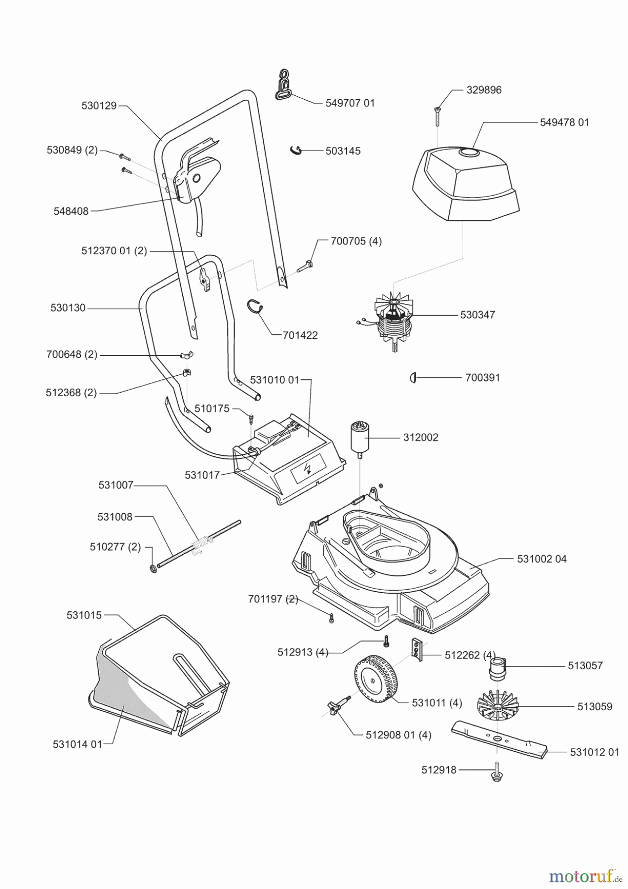  AL-KO Gartentechnik Elektrorasenmäher 300 E  03/2001 Seite 1