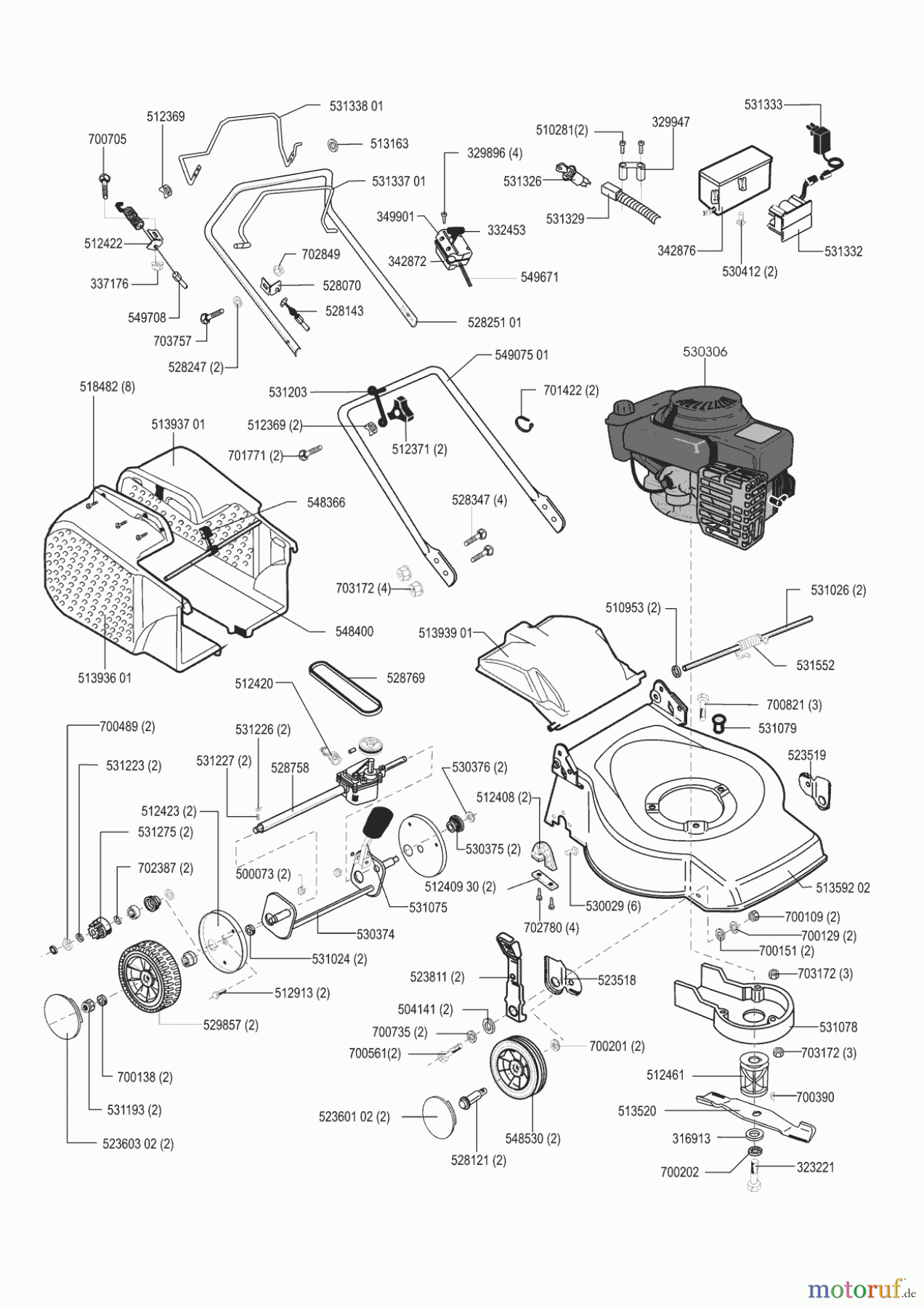 AL-KO Gartentechnik Benzinrasenmäher CLASSIC 46 BRE 03/2001 - 03/2002 Seite 1