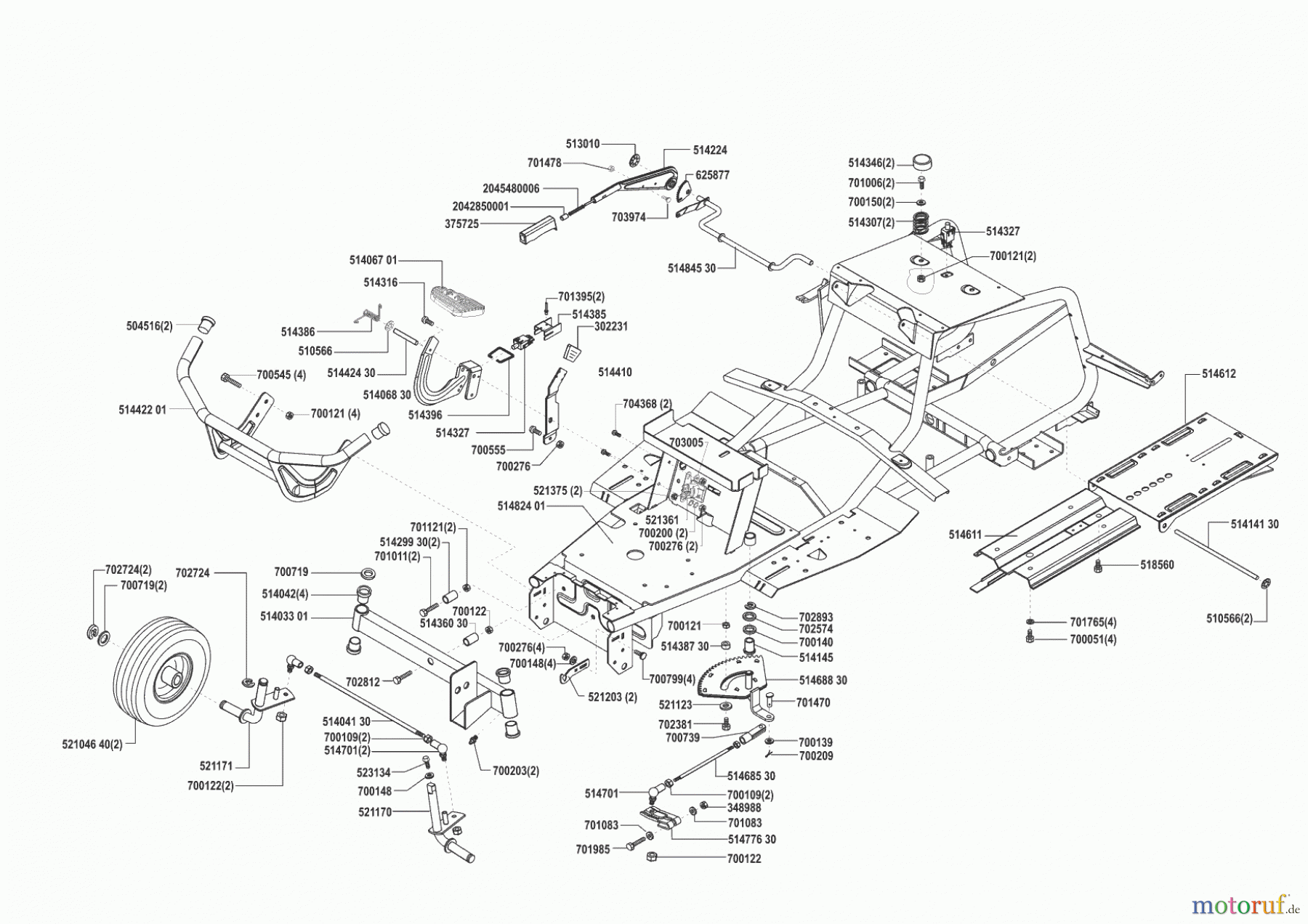AL-KO Gartentechnik Rasentraktor T 13-102 Hochf. ab 04/2001 Seite 2