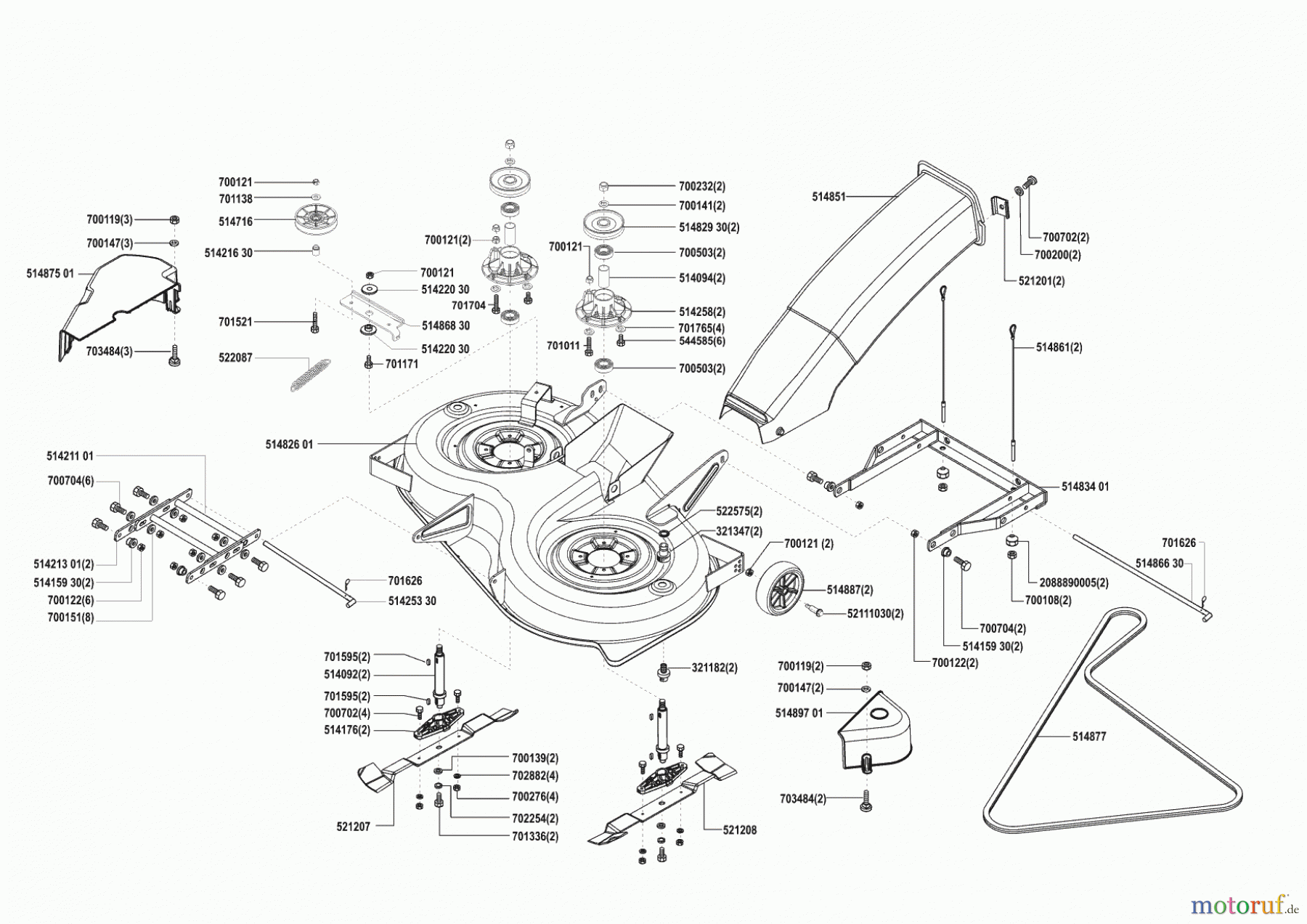  AL-KO Gartentechnik Rasentraktor T 13-102 Hochf. ab 04/2001 Seite 5