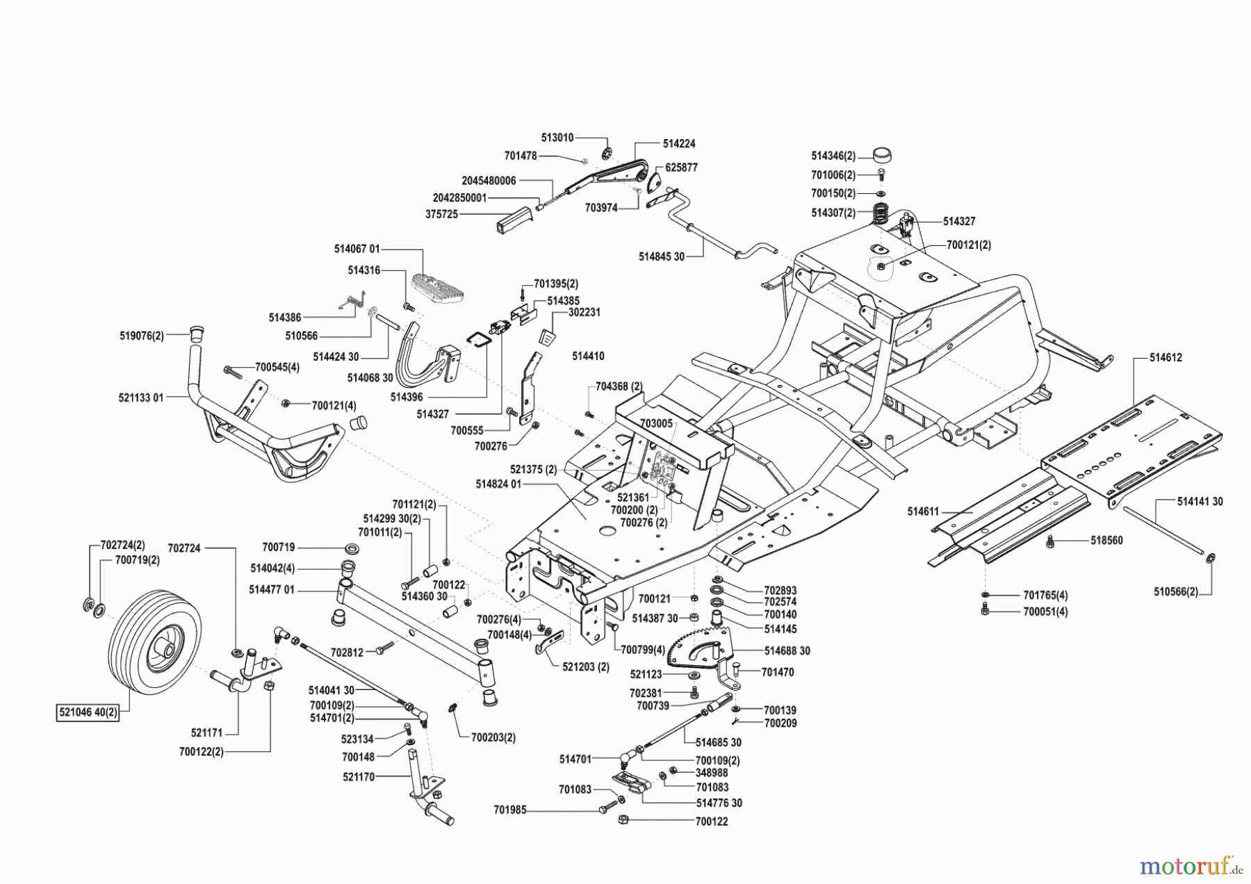 Concord Gartentechnik Rasentraktor T17-102 HD 08/2001 - 01/2002 Seite 2