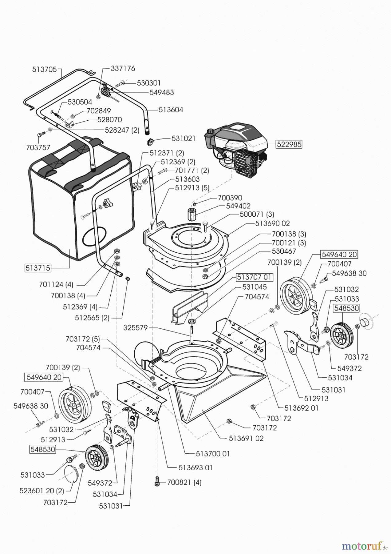 Powerline Gartentechnik Laubsauger 750 B 09/2001 - 06/2002 Seite 1