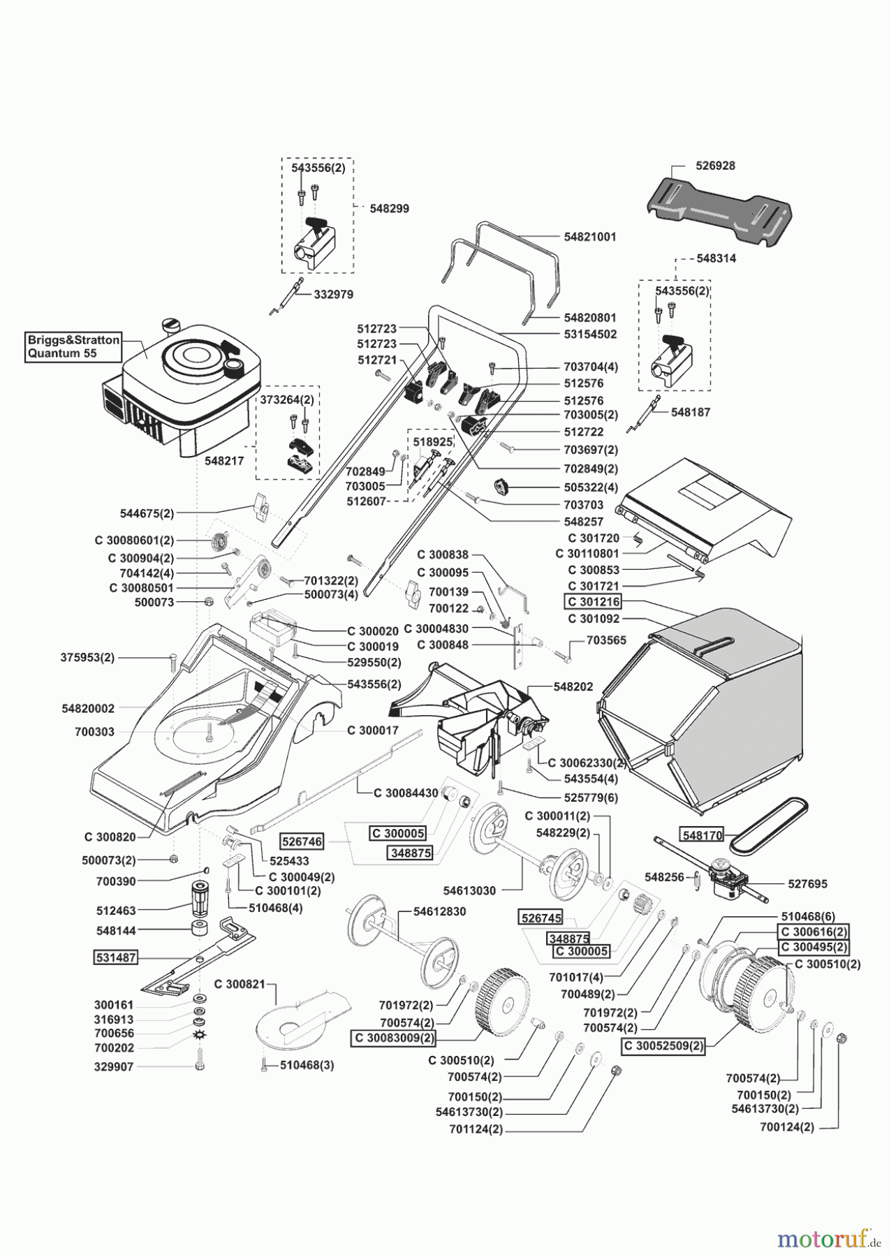 Concord Gartentechnik Benzinrasenmäher 5300 BR 10/2001 - 11/2001 Seite 1