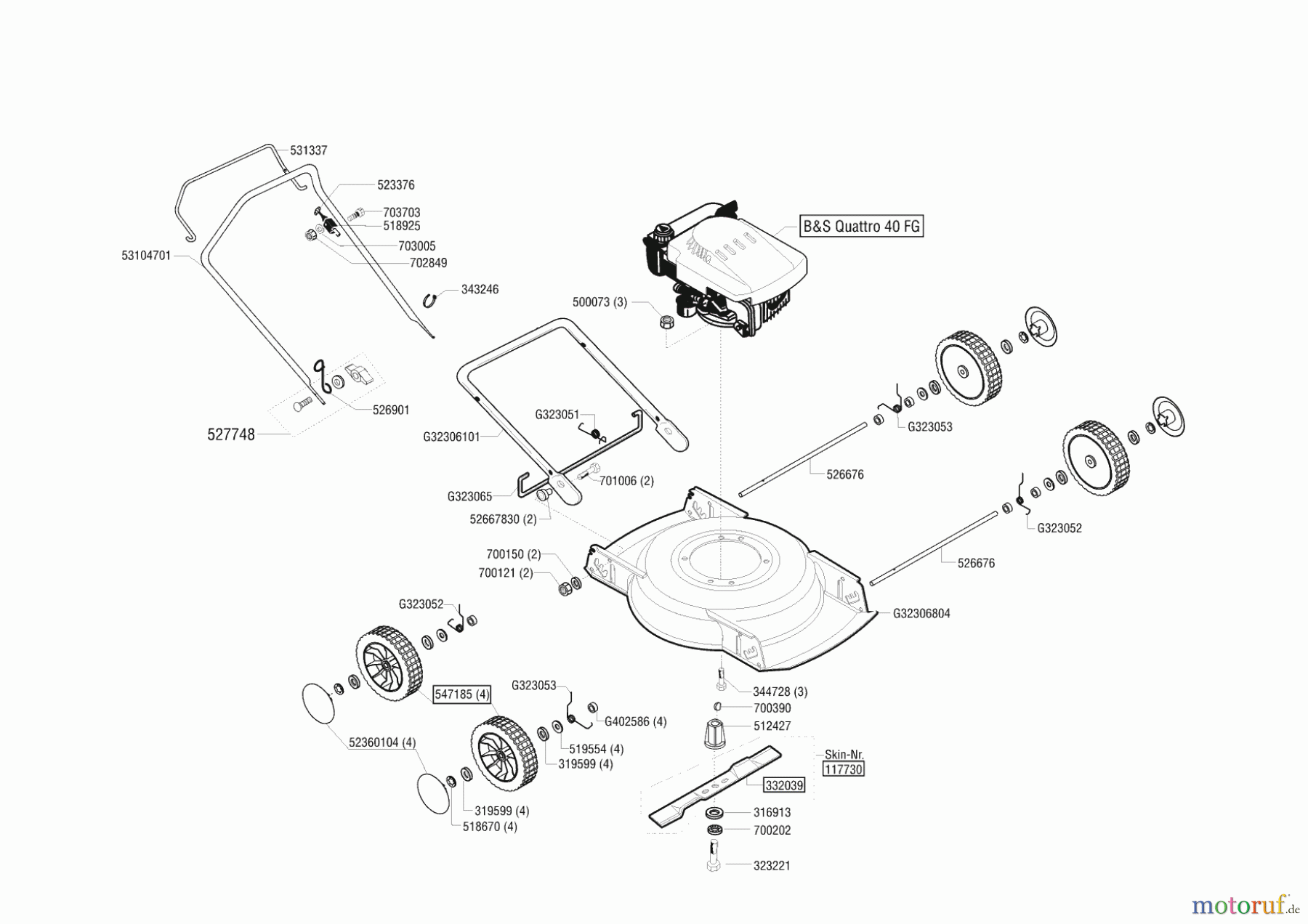  AL-KO Gartentechnik Mulchmäher Classic Bio 46 B 10/2001 - 11/2006 Seite 1