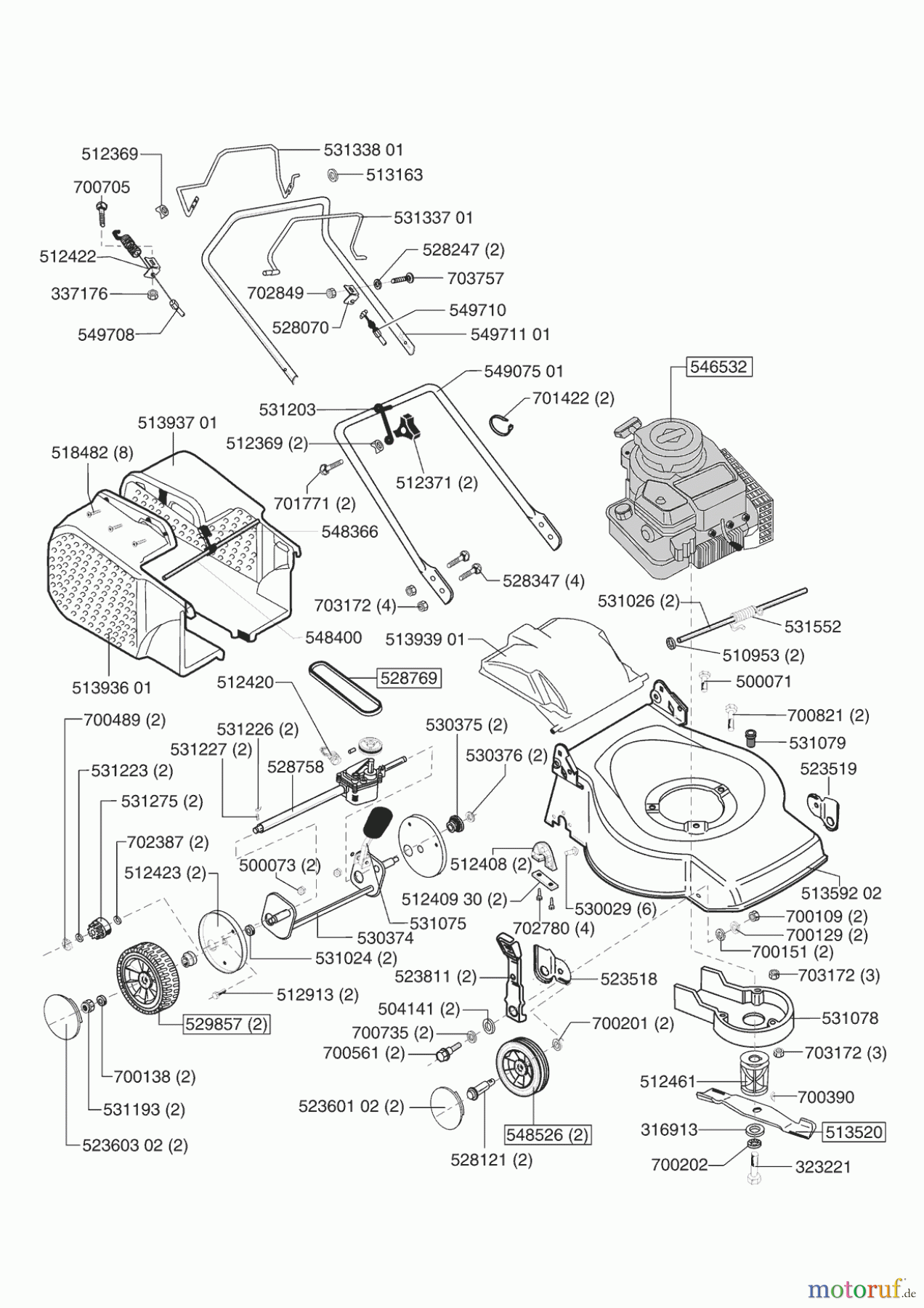 GardensBest Gartentechnik Benzinrasenmäher 46 BR 10/2001 - 11/2001 Seite 1