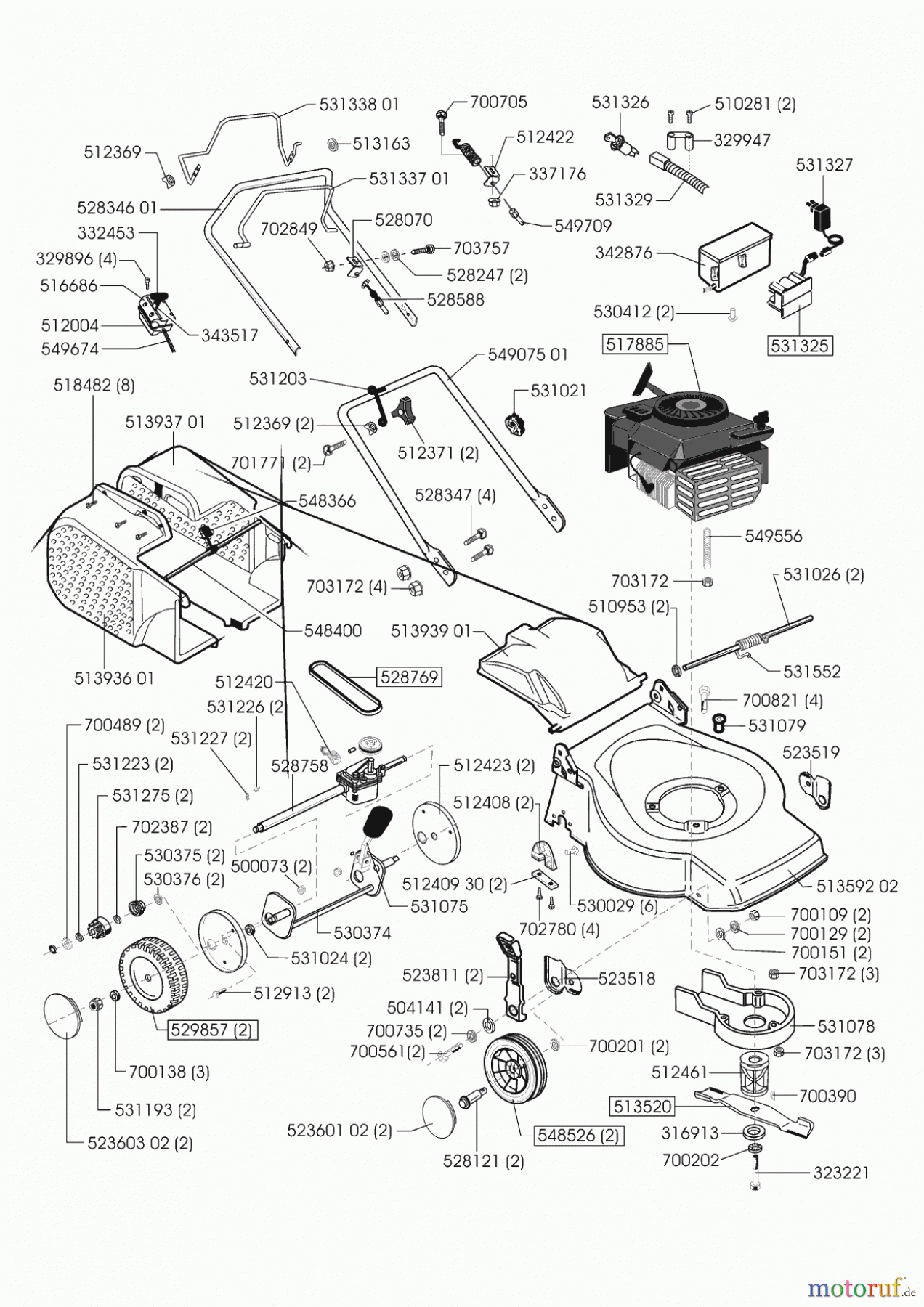 GardensBest Gartentechnik Benzinrasenmäher 46 BRE 10/2001 - 03/2002 Seite 1