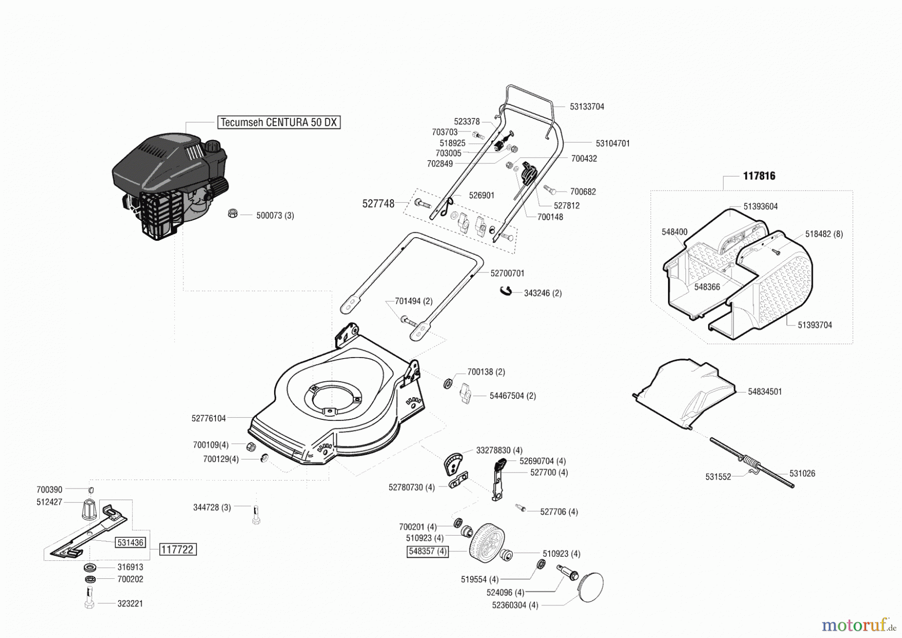 AL-KO Gartentechnik Benzinrasenmäher Comfort 47 B ab 11/2001 Seite 1