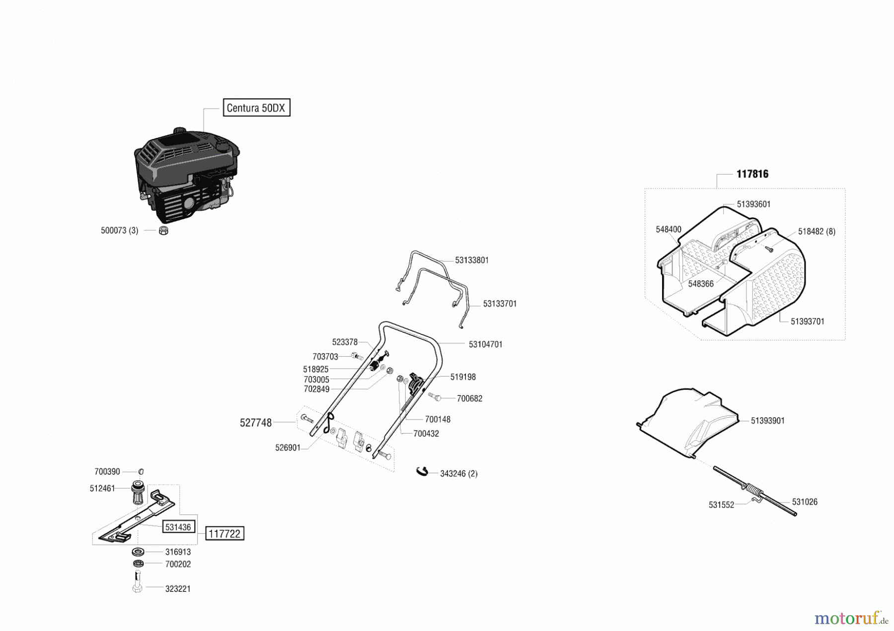 Top Garden Gartentechnik Benzinrasenmäher 4801 BRZ 11/2001 - 02/2002 Seite 1