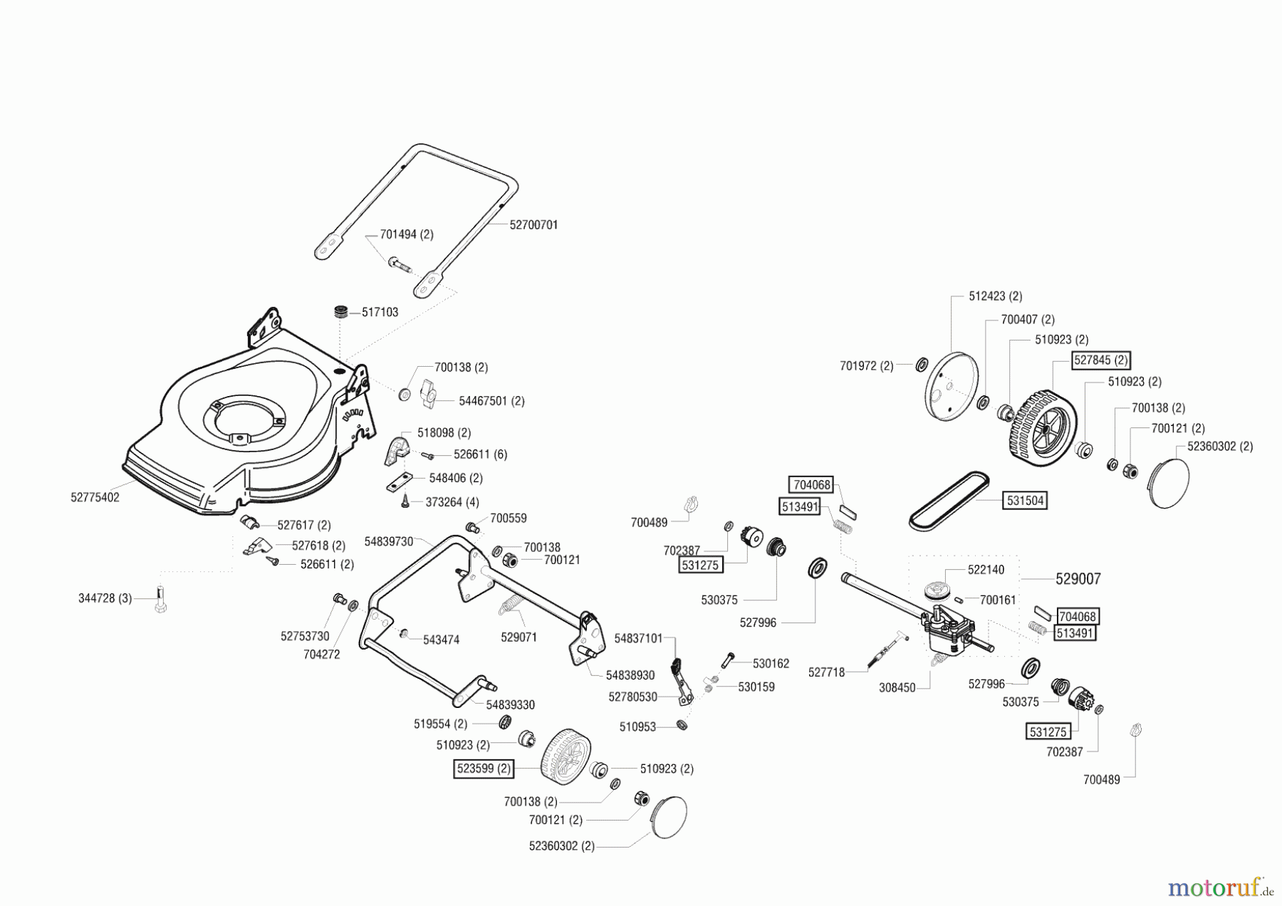 Top Garden Gartentechnik Benzinrasenmäher 4801 BRZ 11/2001 - 02/2002 Seite 2