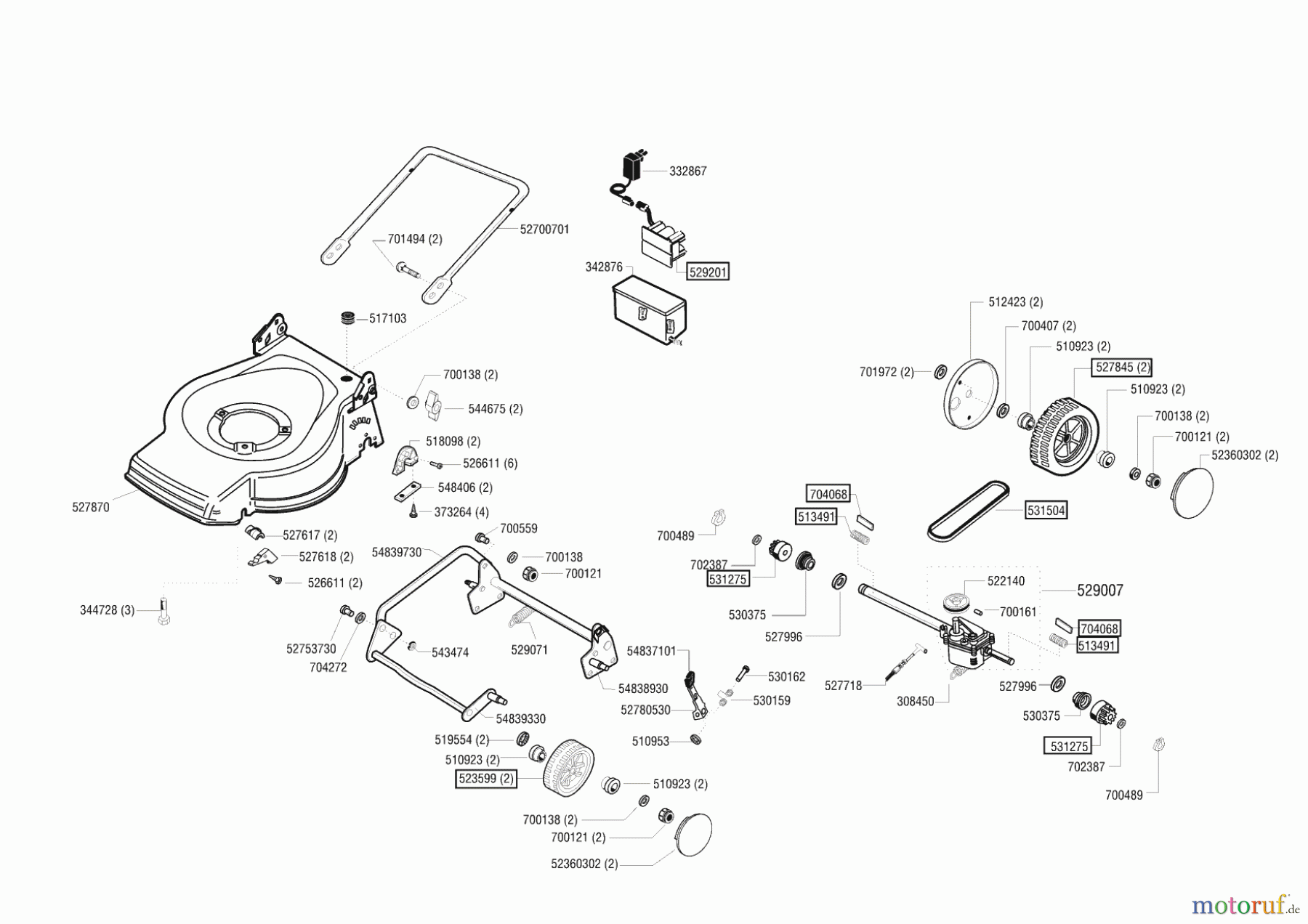  Top Garden Gartentechnik Benzinrasenmäher 4801 BREZ ab 11/2001 Seite 2