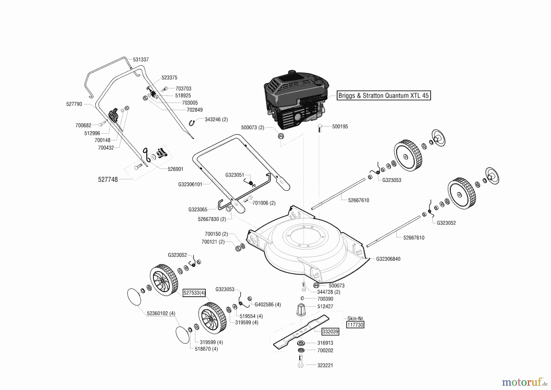 Euro Line Gartentechnik Mulchmäher 4600 Bio ab 01/2002 Seite 1