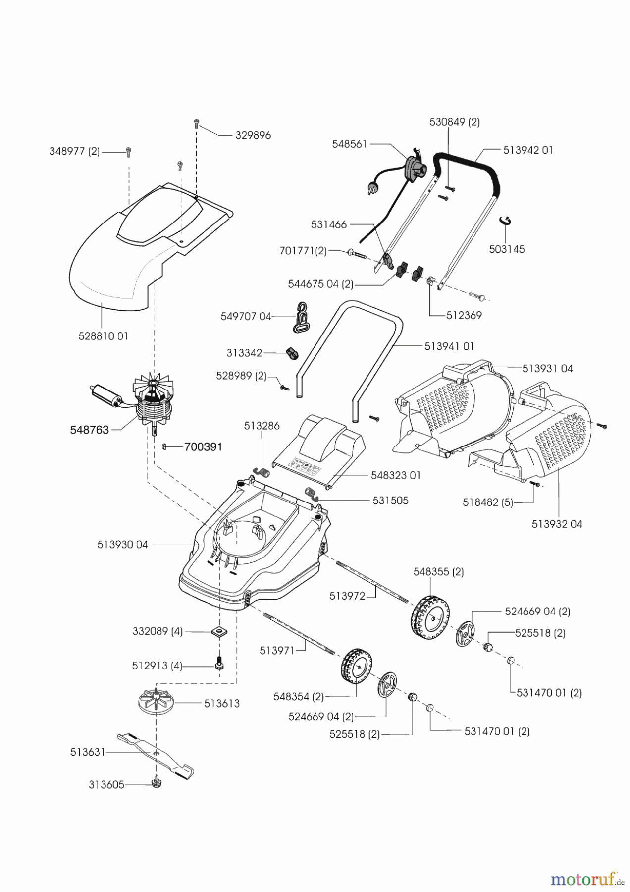 AL-KO Gartentechnik Elektrorasenmäher CF 40 E ARG Seite 1