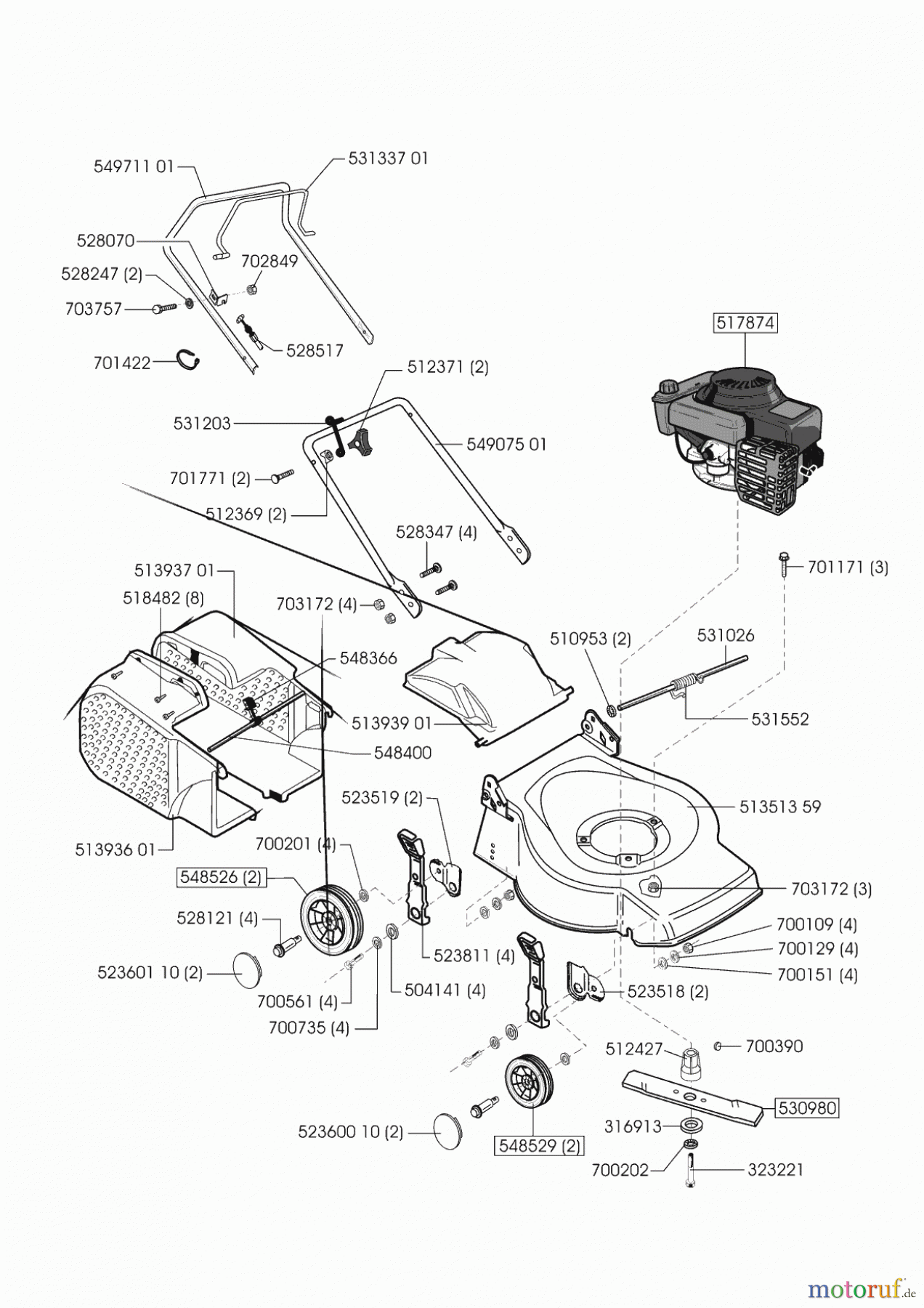 AL-KO Gartentechnik Benzinrasenmäher Special 400 B 01/2002 Seite 1