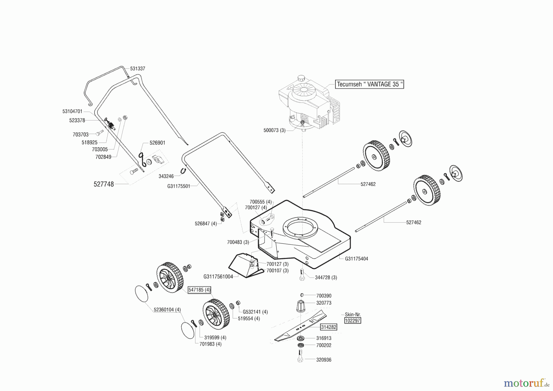 AL-KO Gartentechnik Benzinrasenmäher Rasaero 46 BS 02/2002 - 03/2002 Seite 1