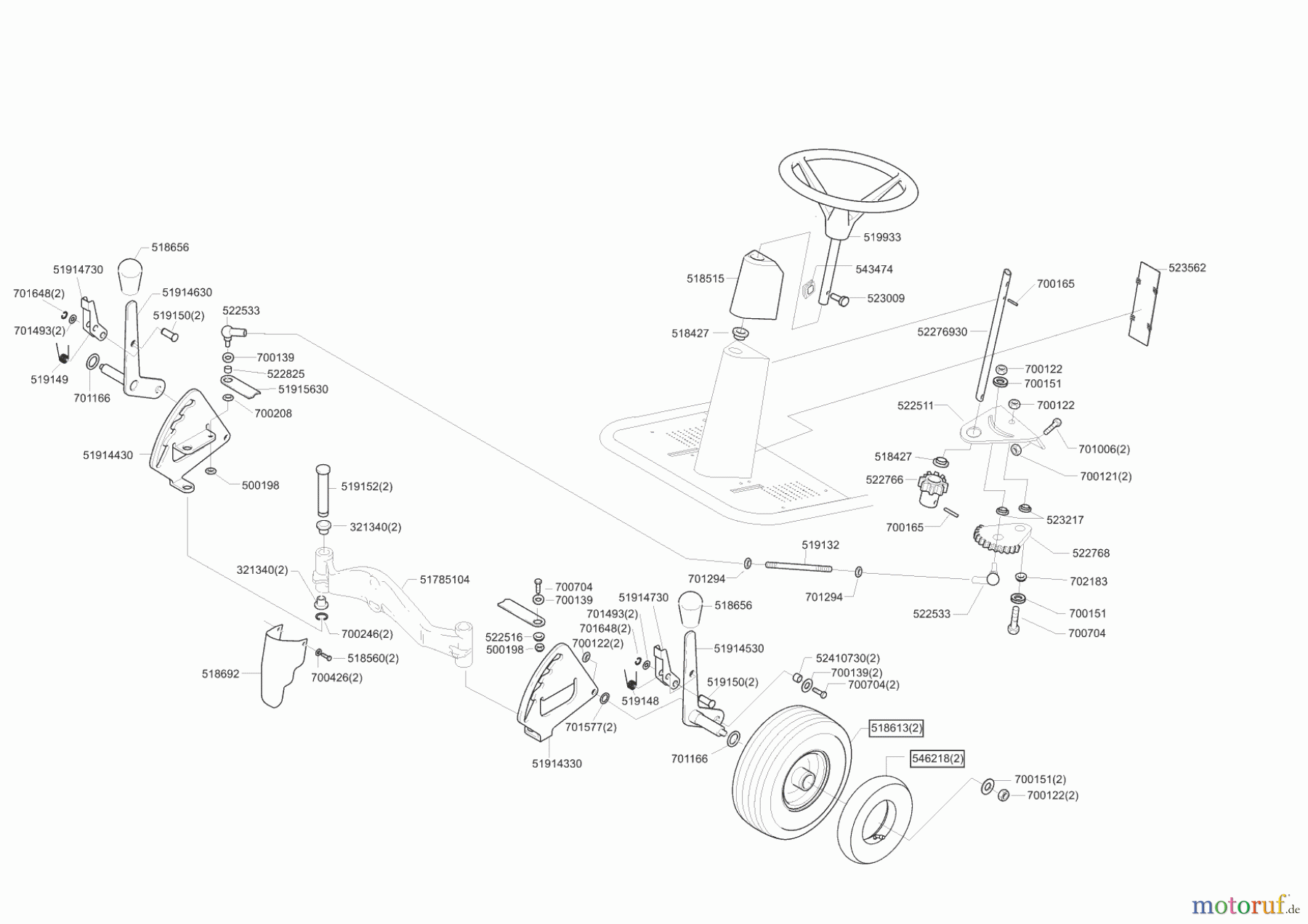  AL-KO Gartentechnik Aufsitzmäher Ride on 700 02/2002 - 09/2002 Seite 2