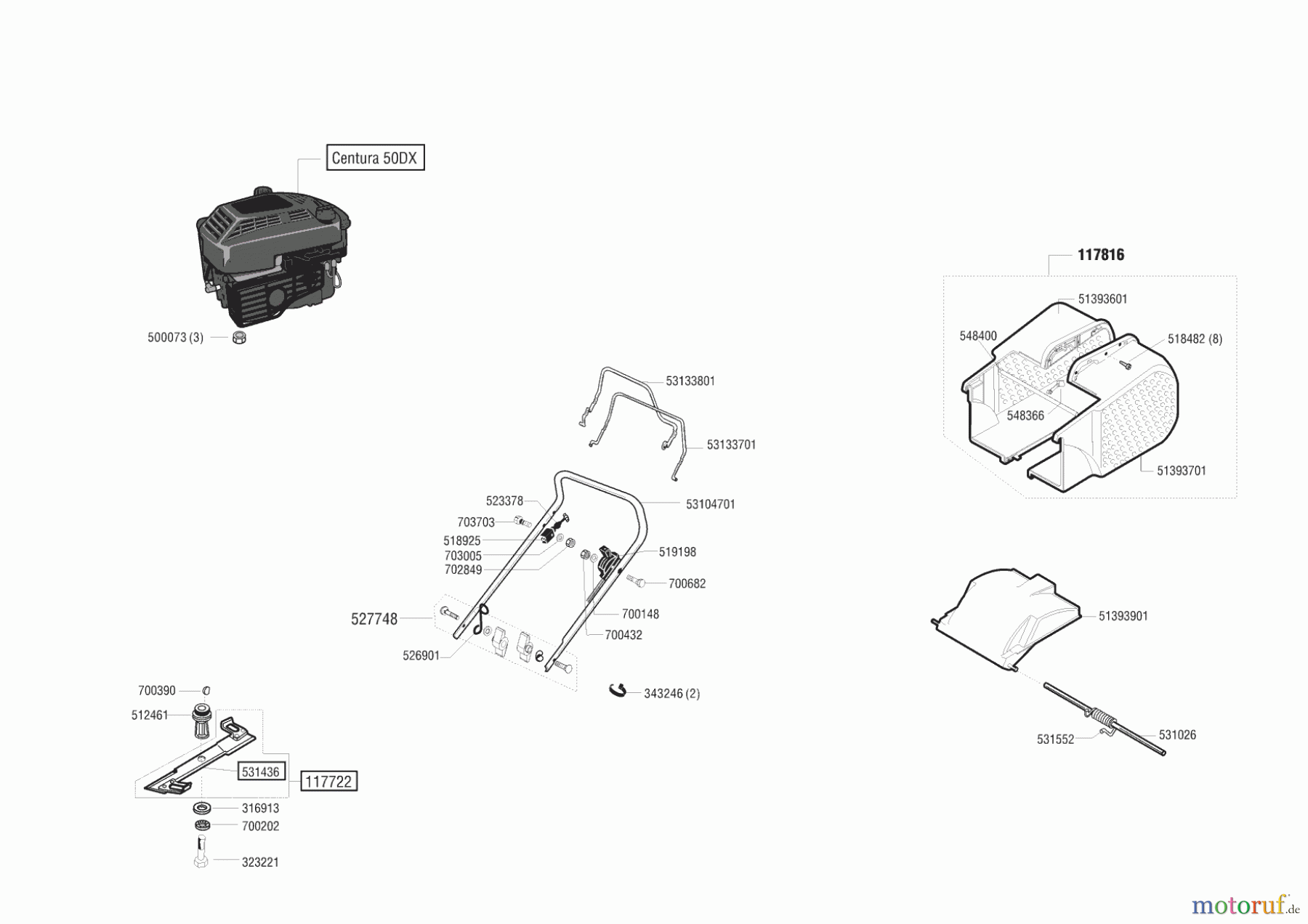 Top Garden Gartentechnik Benzinrasenmäher 4801 BRZ ab 02/2002 Seite 1