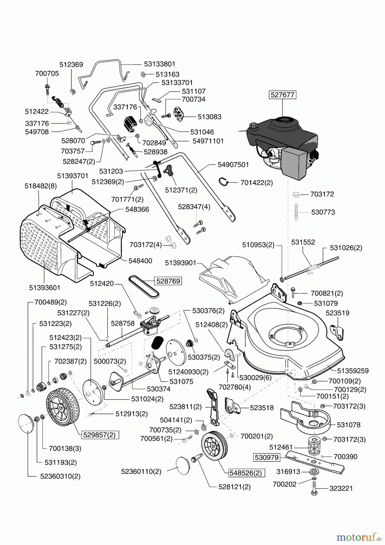 AL-KO Gartentechnik Benzinrasenmäher Special 465 BRH 02/2002 Seite 1