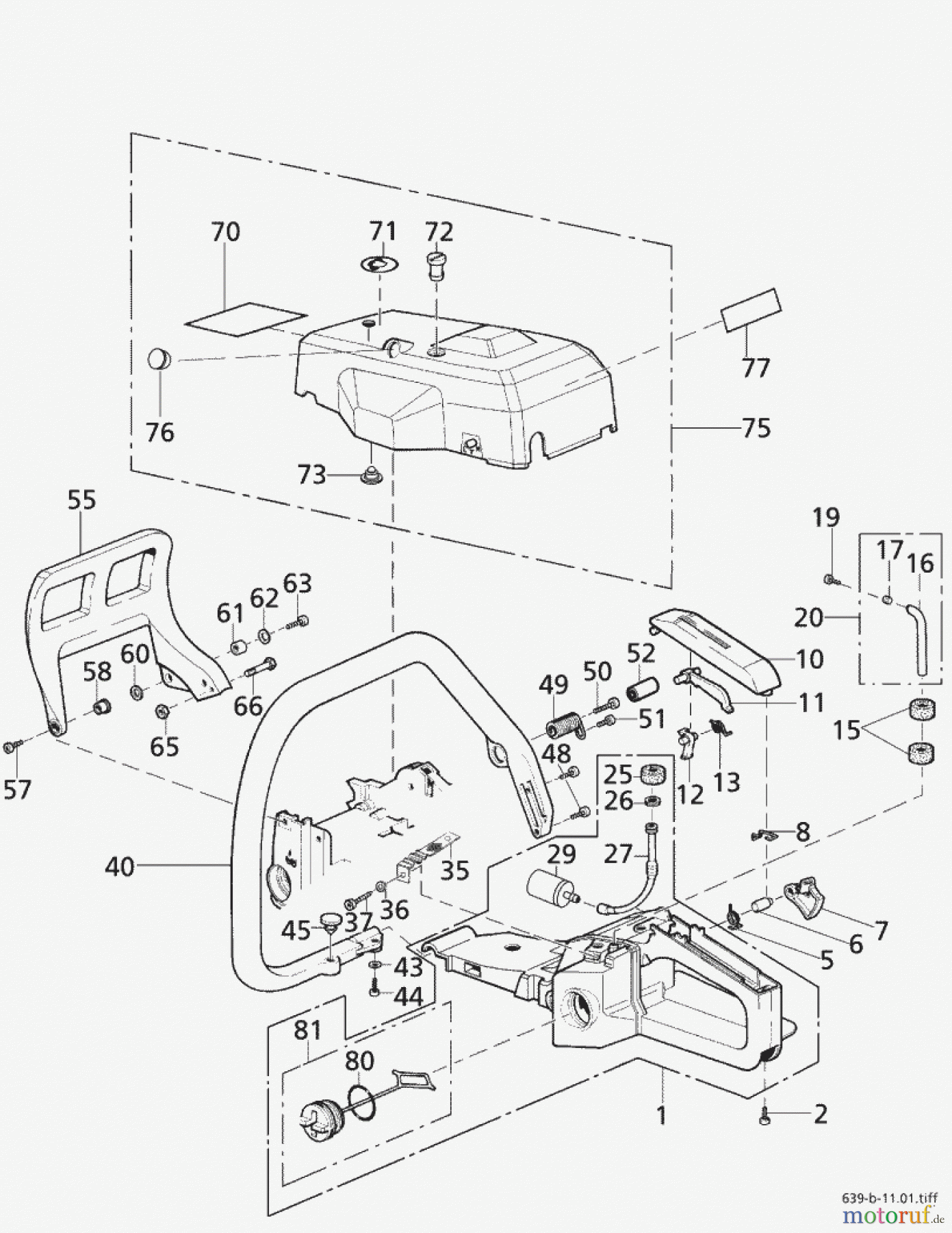  Solo by AL-KO Gartentechnik Kettensägen 645 ET 022002 Druck 9 639 704 ab 02/2002 [SN: ET 022002 Druck 9 639 704] Seite 2