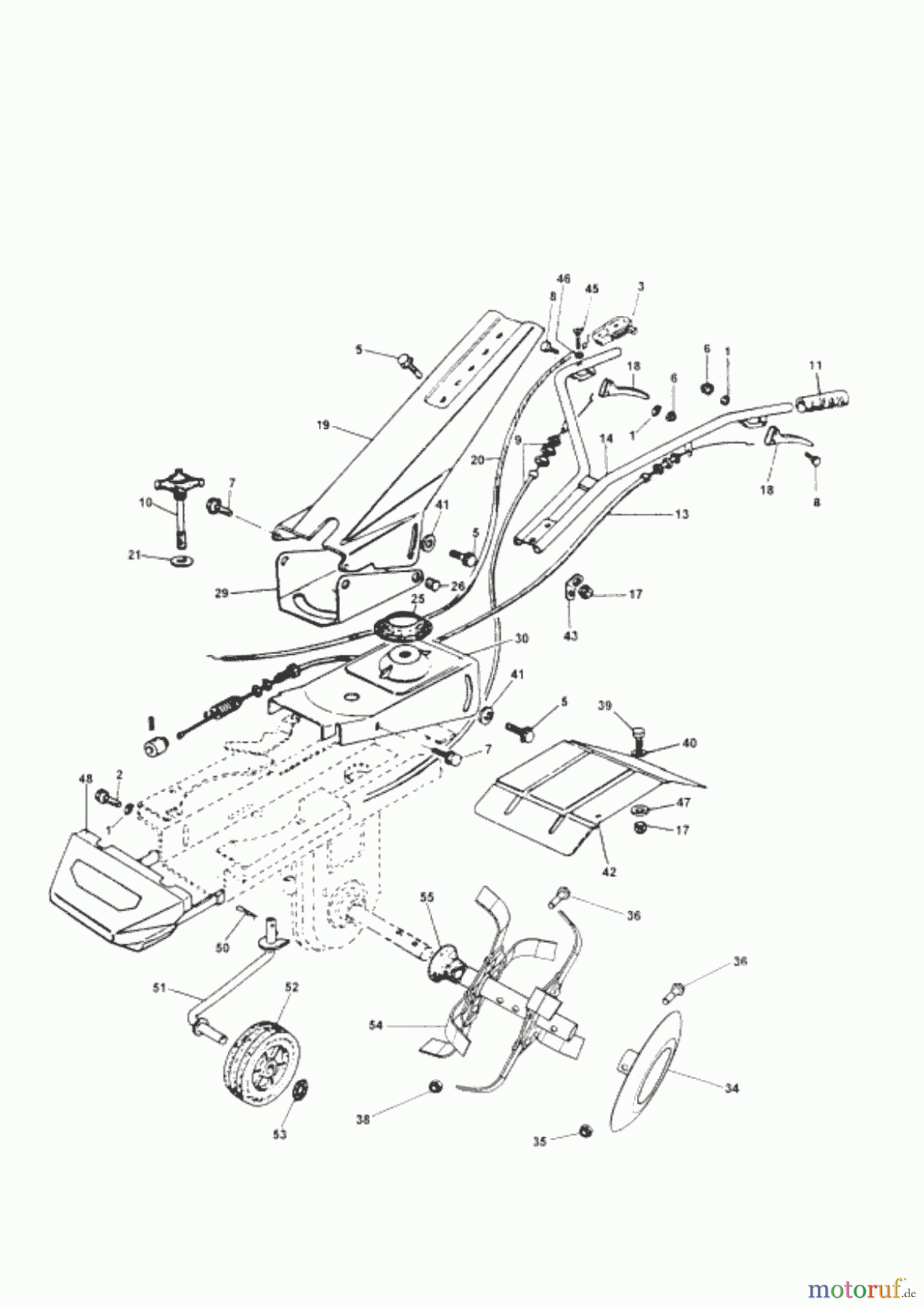AL-KO Gartentechnik Motorhacken MH 5001 R 05/2002 - 06/2006 Seite 1