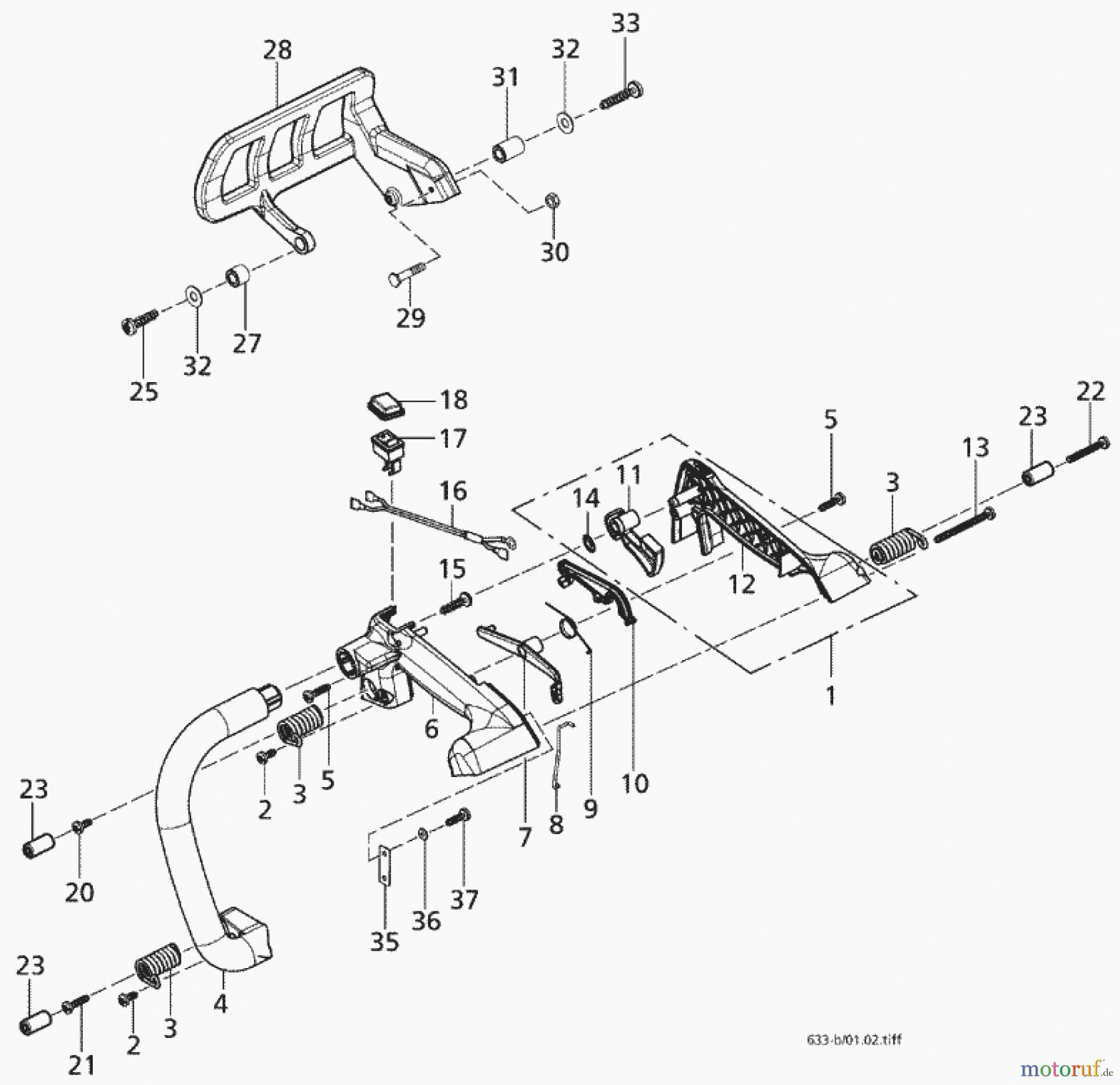  Solo by AL-KO Gartentechnik Kettensägen 633 ET 052002 Druck 9 633 701 05/2002 [SN: ET 052002 Druck 9 633 701] - 02/2006 [SN: S.Nr. 20903;  22006 Druck 9 633 702] Seite 2