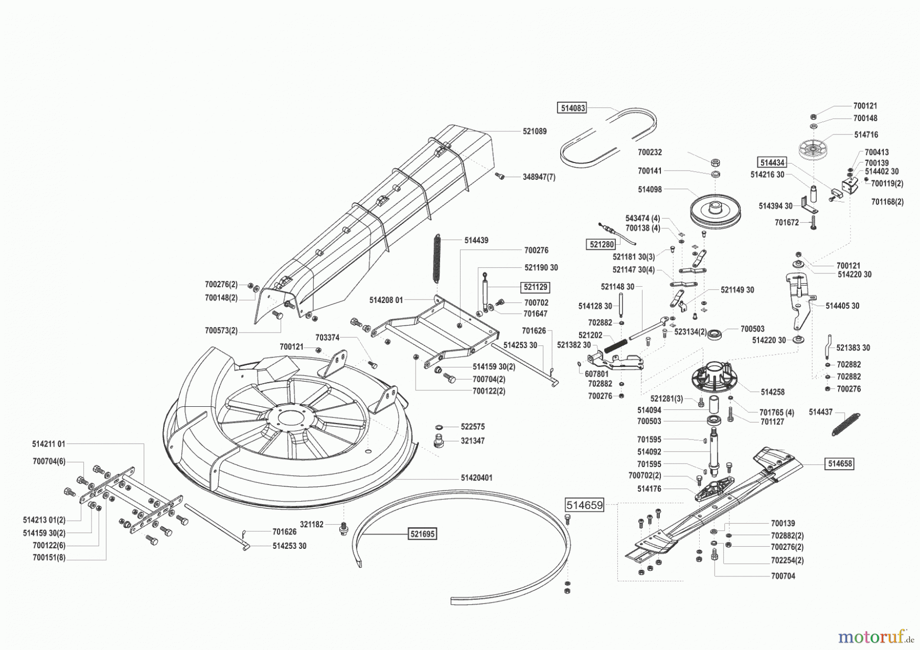 Concord Gartentechnik Rasentraktor T14-85 HD ab 06/2002 Seite 5