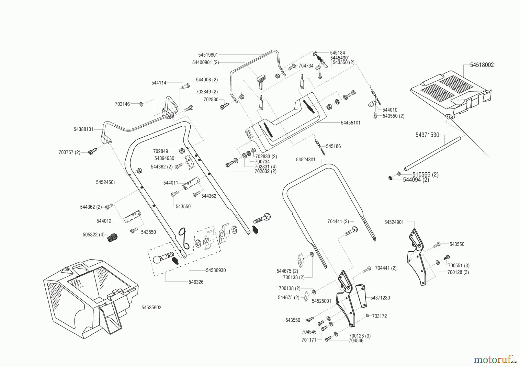  Powerline Gartentechnik Benzinrasenmäher 4800 BWR Seite 2