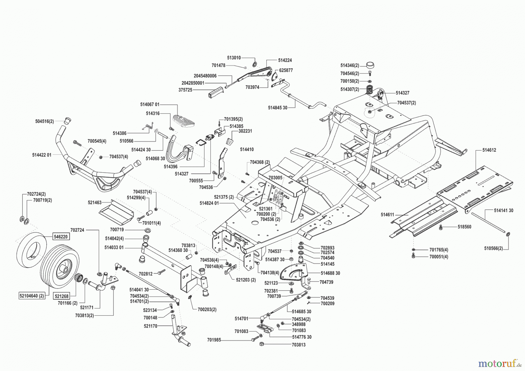 AL-KO Gartentechnik Rasentraktor T13-102 Lux HVC 09/2002 - 04/2004 Seite 2