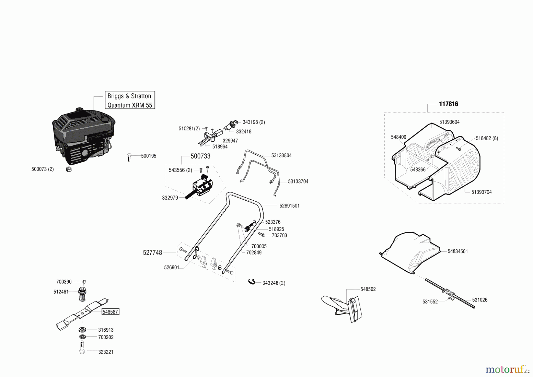 Ginge Gartentechnik Benzinrasenmäher Comfort 47 BRE Auto Seite 1
